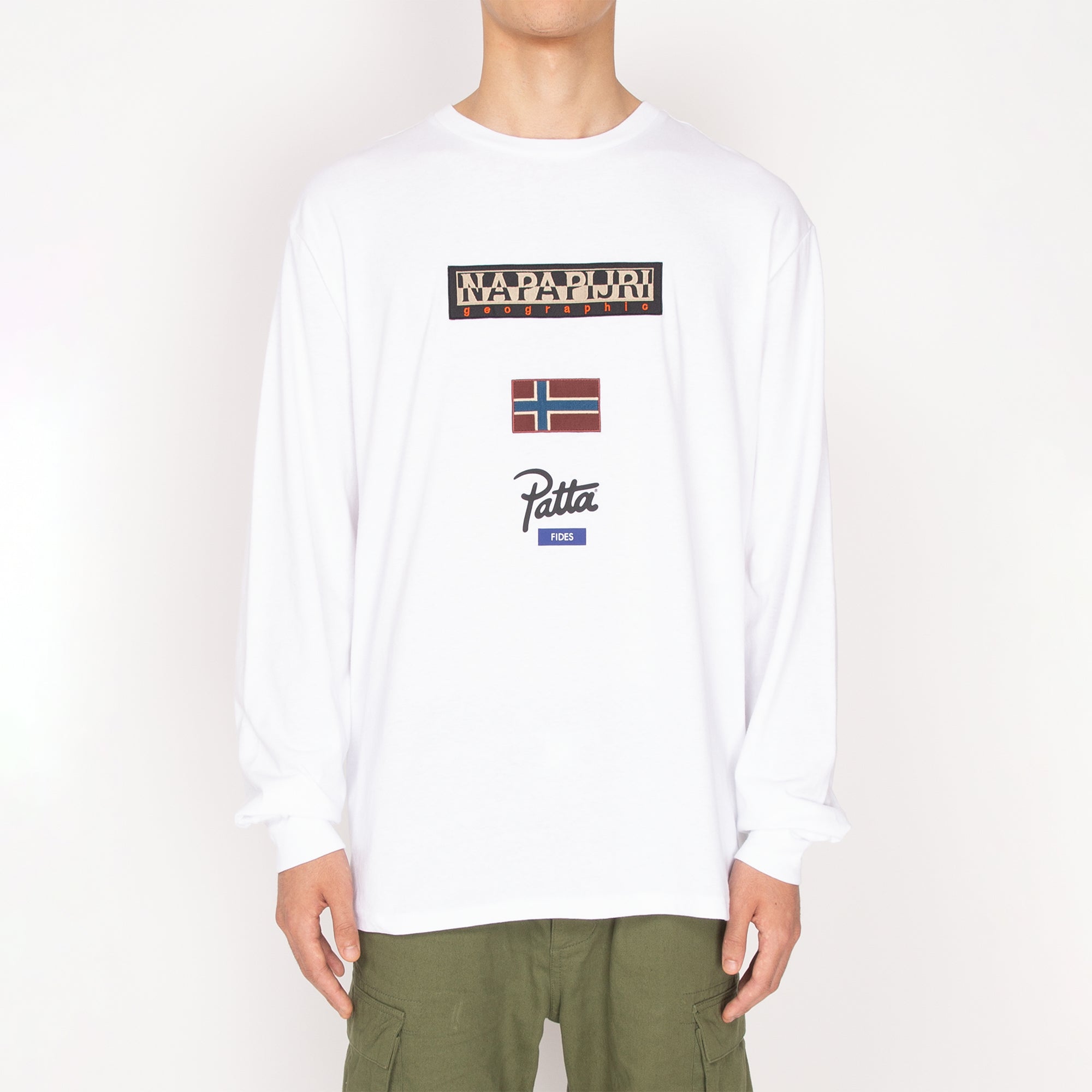 Napa x Patta S-Patta Long Sleeve 'Bright White'