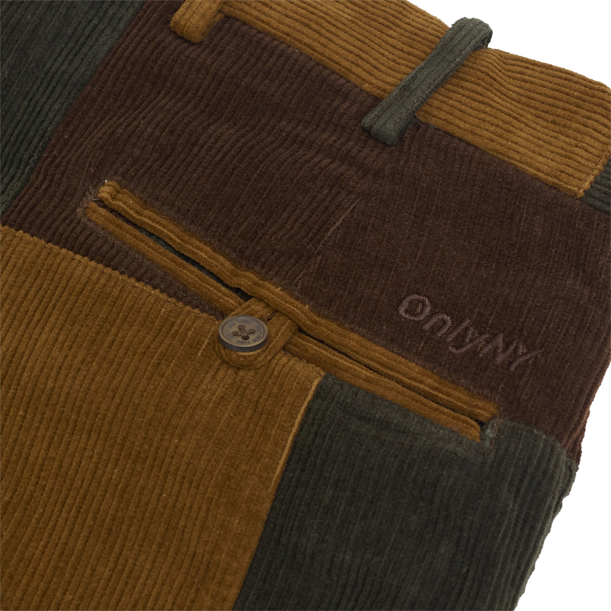 Only NY Mens Corduroy Patchwork Pants