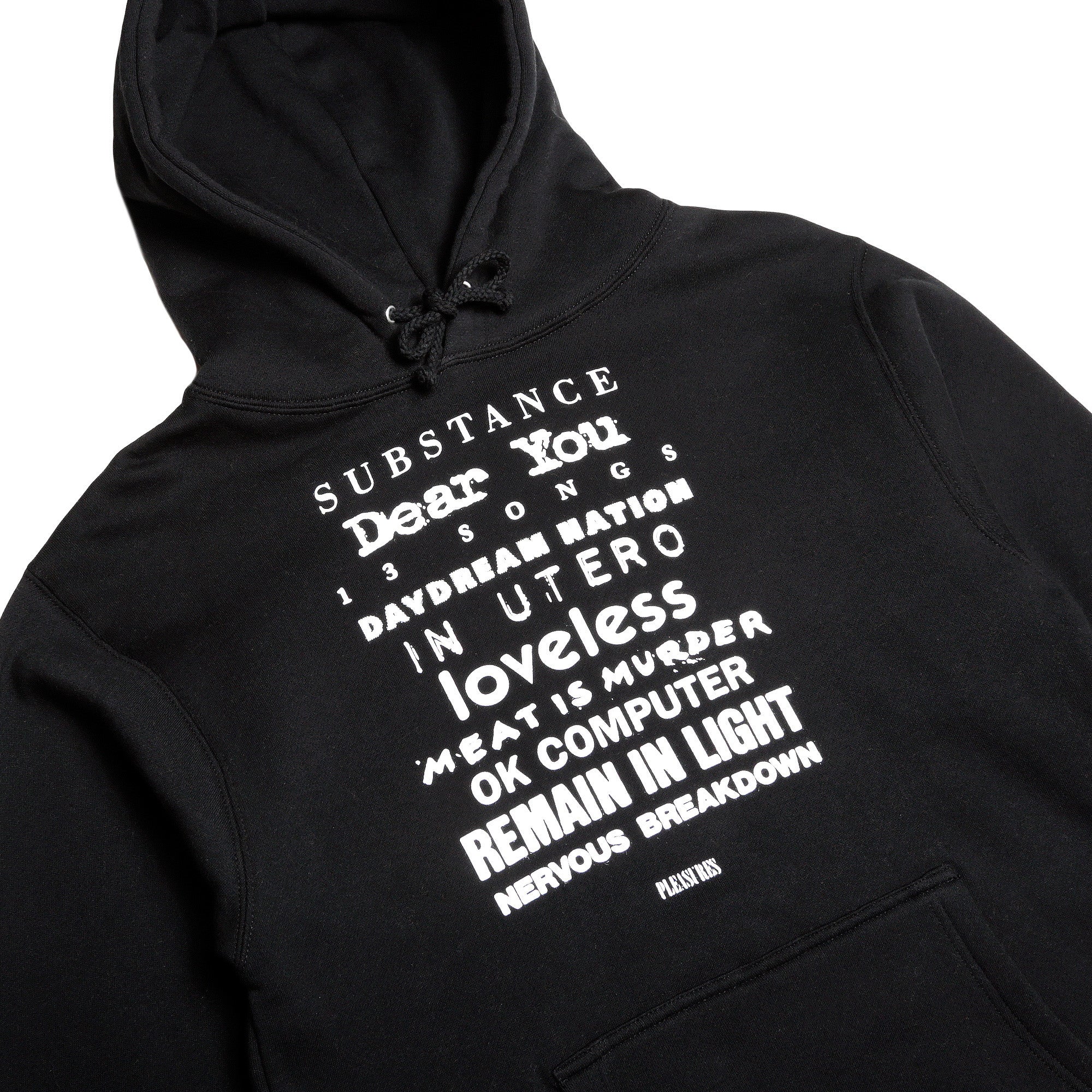 Pleasures Titles Hoodie- Black