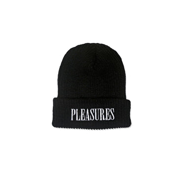 Pleasures Logo Beanie - Black