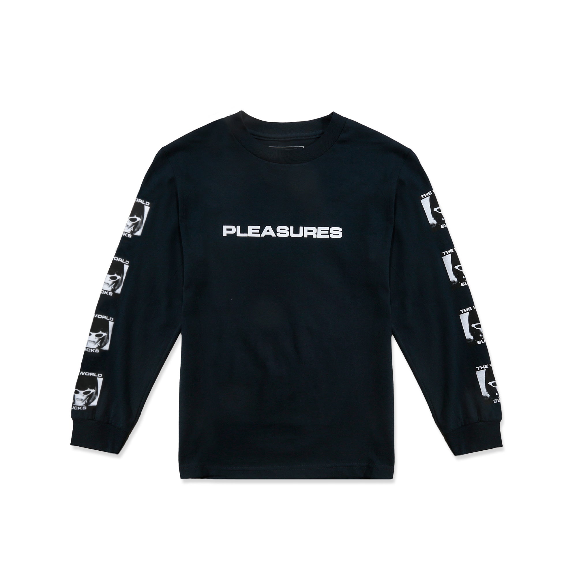 Pleasures World Sucks L/S Tee - Navy