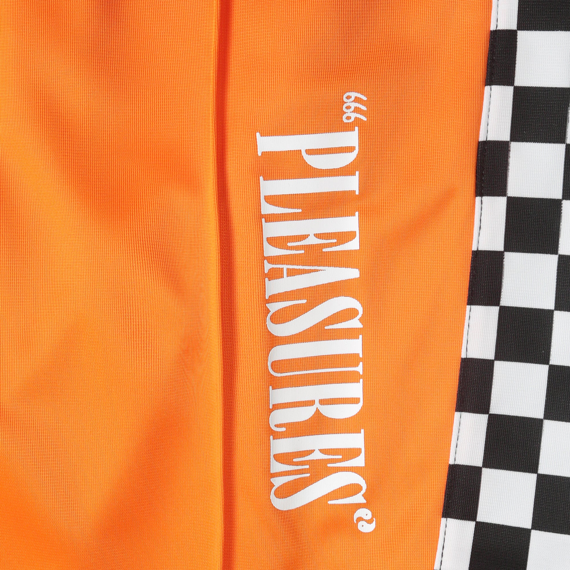 Pleasures Checkered Track Pant Orange