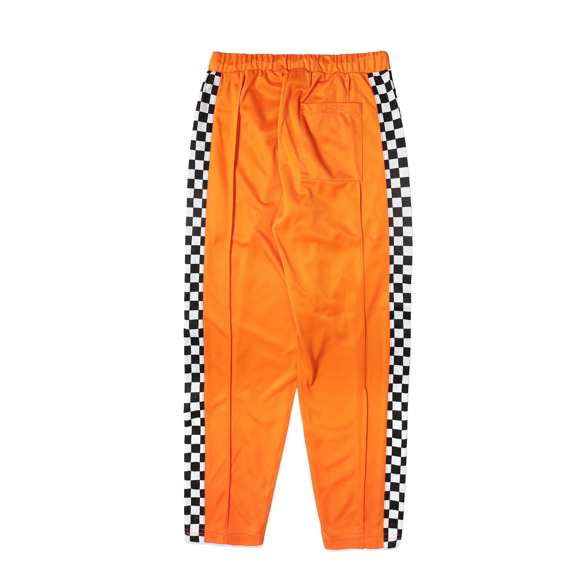 PLEASURES Checkered Track Pants - Orange