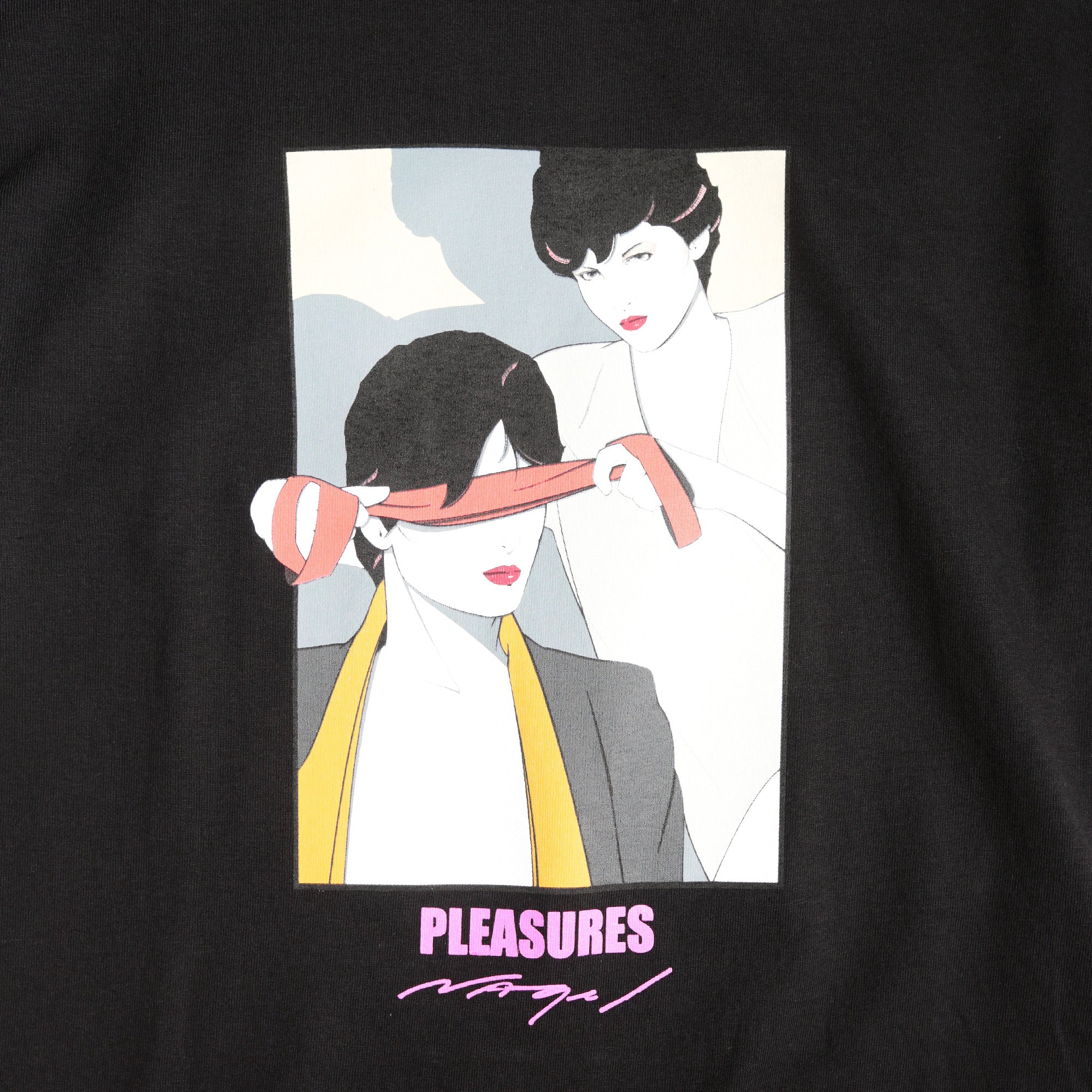 Pleasures x Patrick Nagel Blindfold Tee [P18S101047]