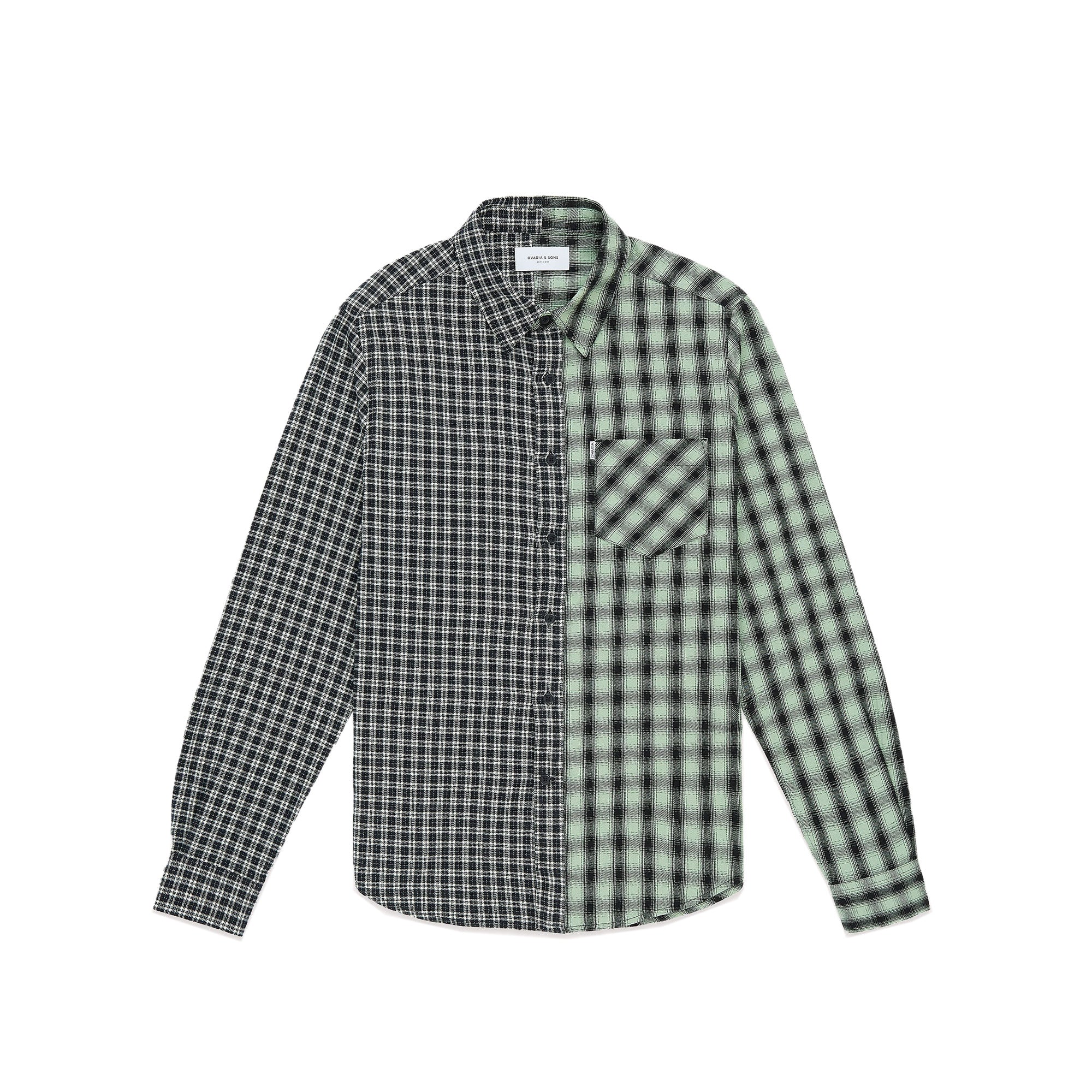 Ovadia & Sons Max Mixed Plaid Shirt [P19506-34053]