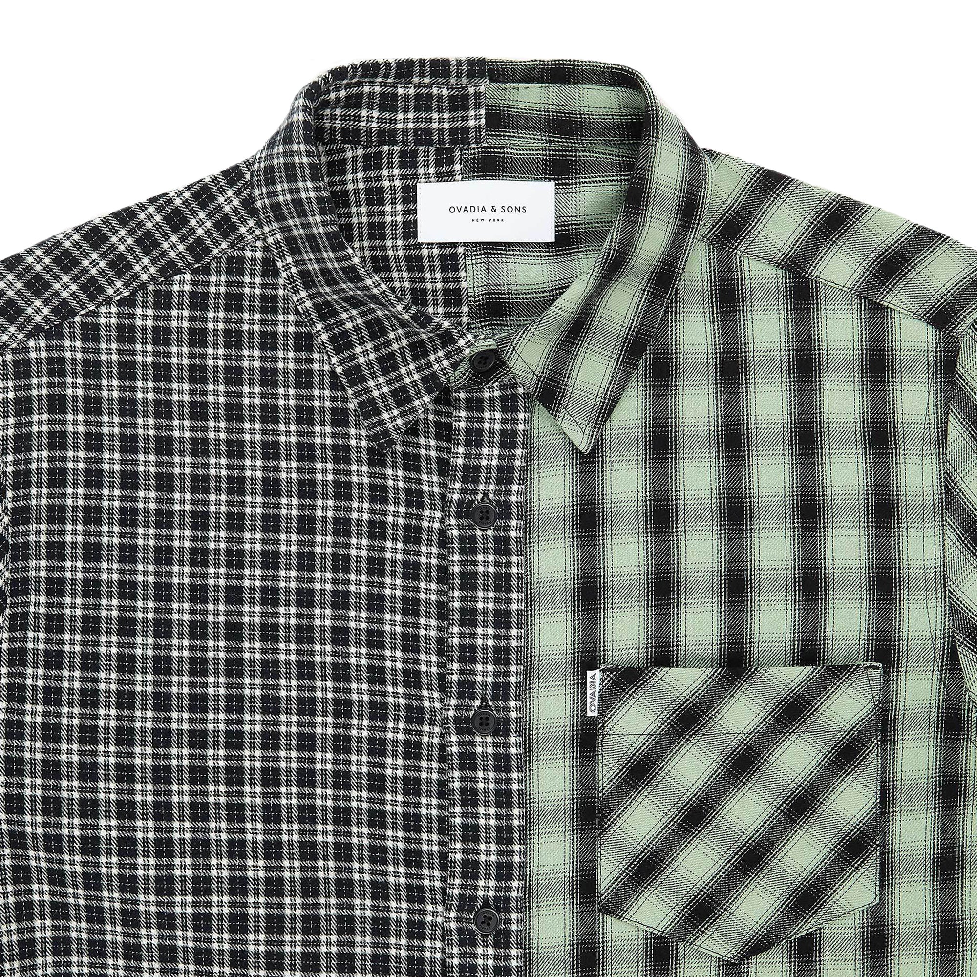 Ovadia & Sons Max Mixed Plaid Shirt [P19506-34053]