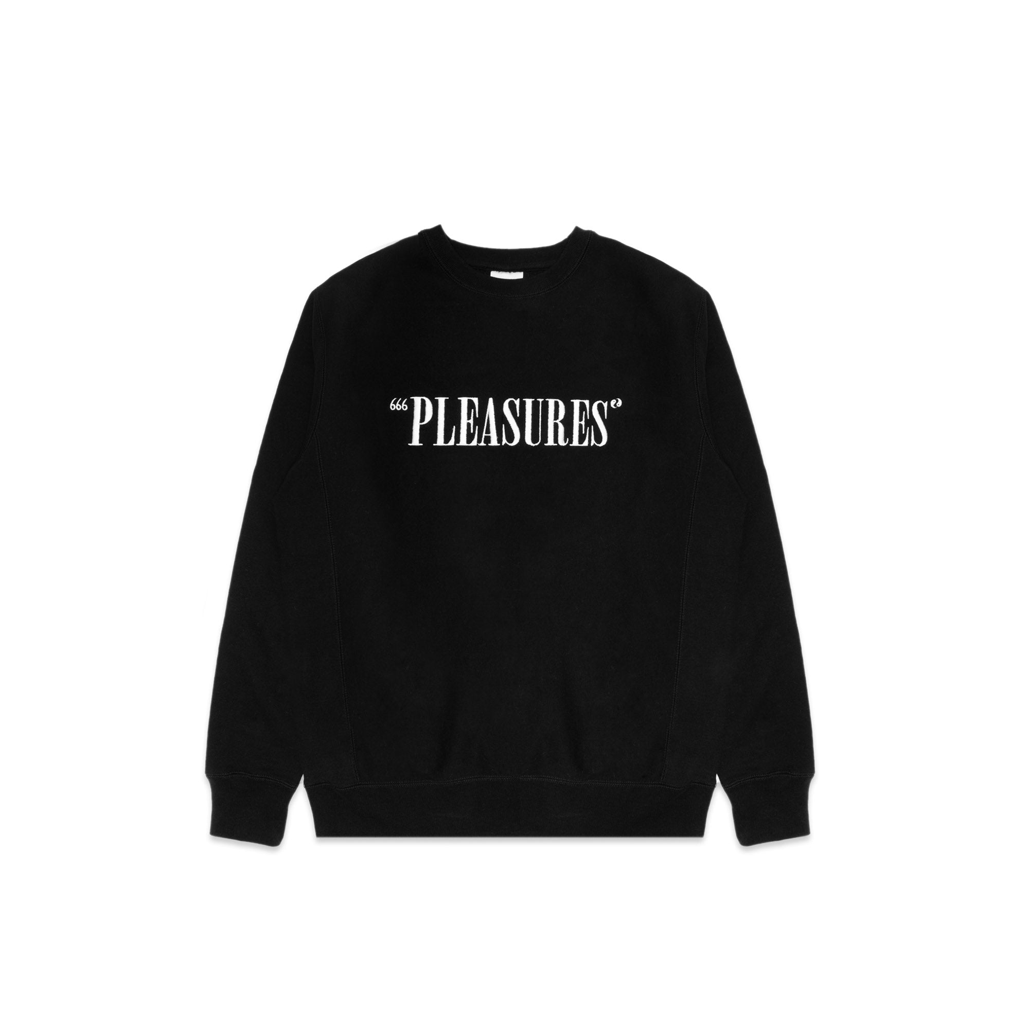 Pleasures Mens Balance Embroidered Crew Sweatshirt