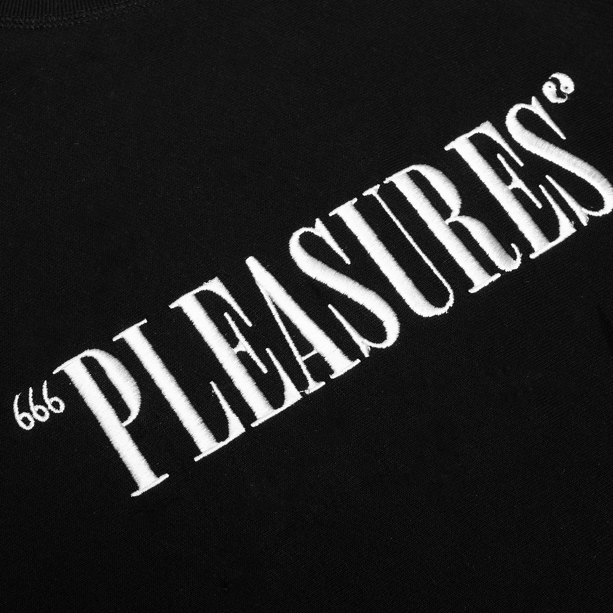 Pleasures Mens Balance Embroidered Crew Sweatshirt