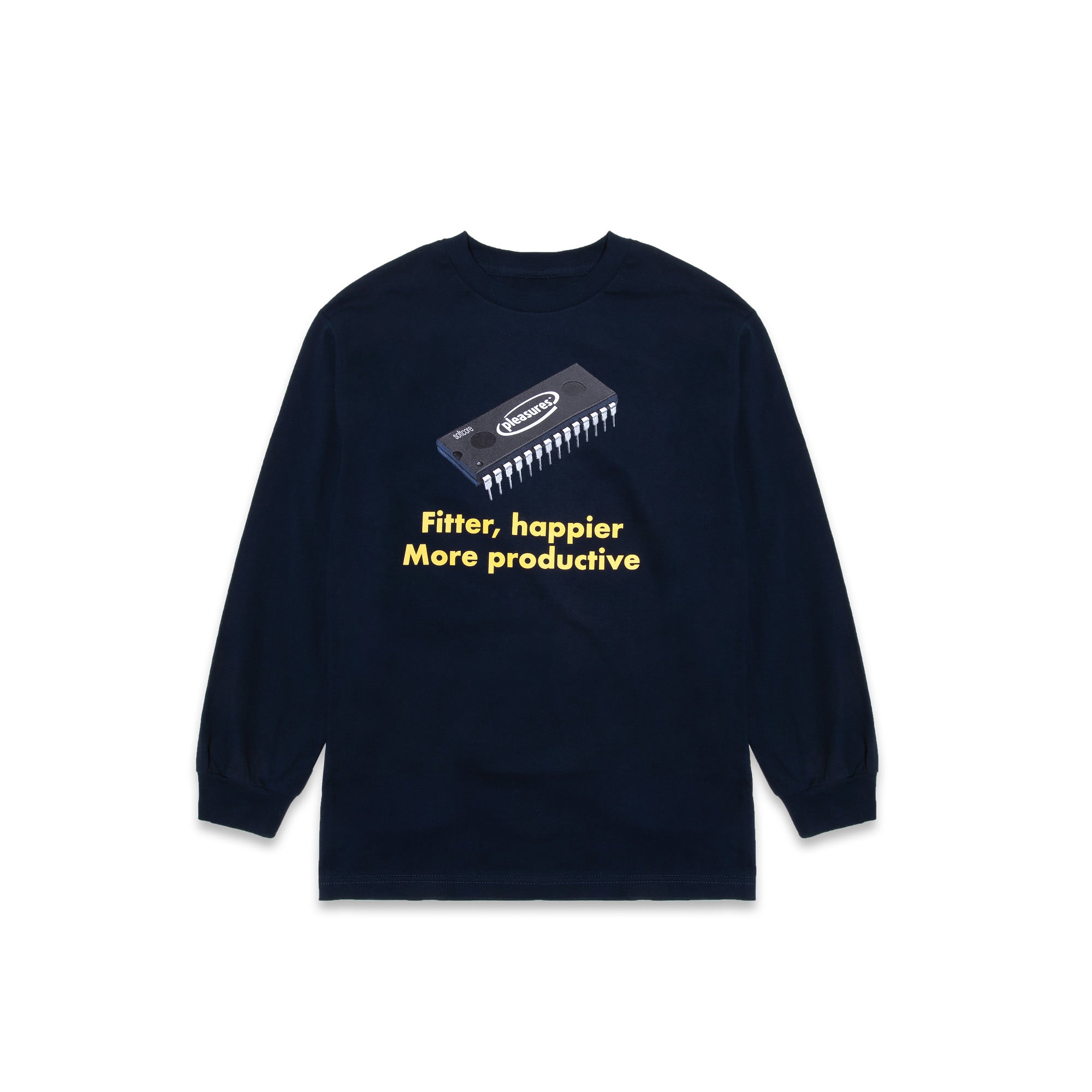 Pleasures Mens Happier Long Sleeve Tee