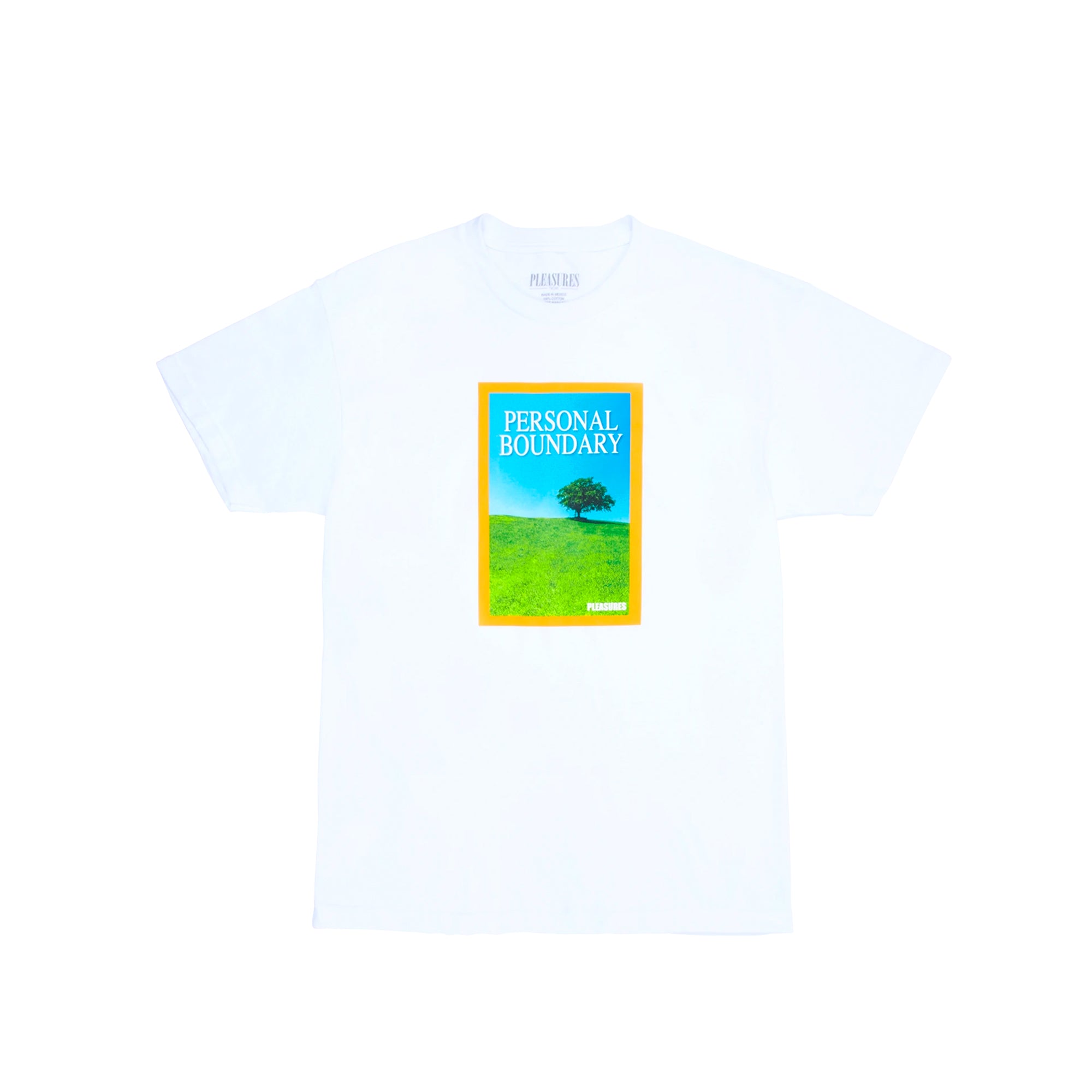 Pleasures Men Boundary White T-Shirt