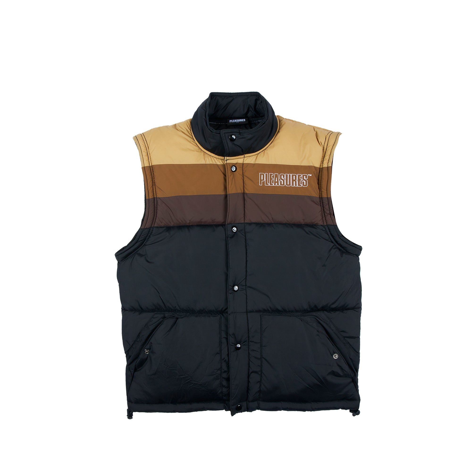 Pleasures Mens Call Me Convertible Puffer Jacket 'Black'