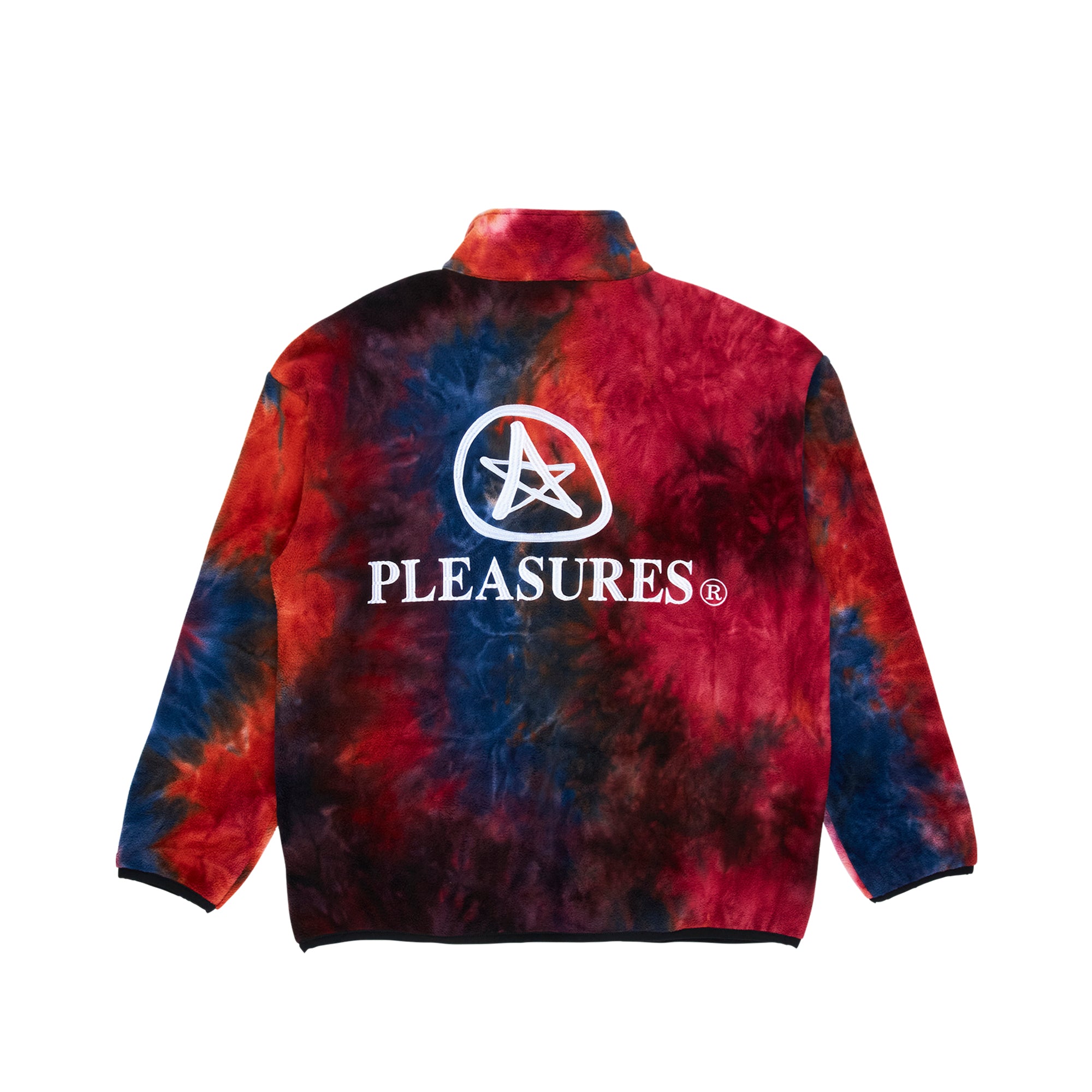 Pleasures Mens Caffeine Polar Fleece Quarter Zip 'Orange'