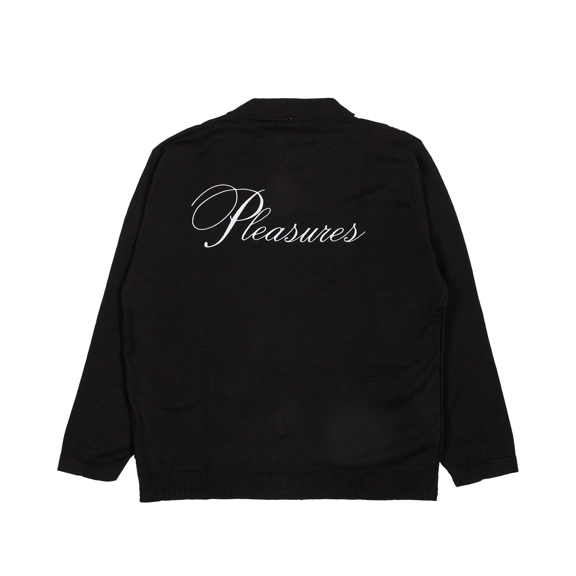 Pleasures x Playboy Mens Club Woven Cardigan Sweater 'Black'