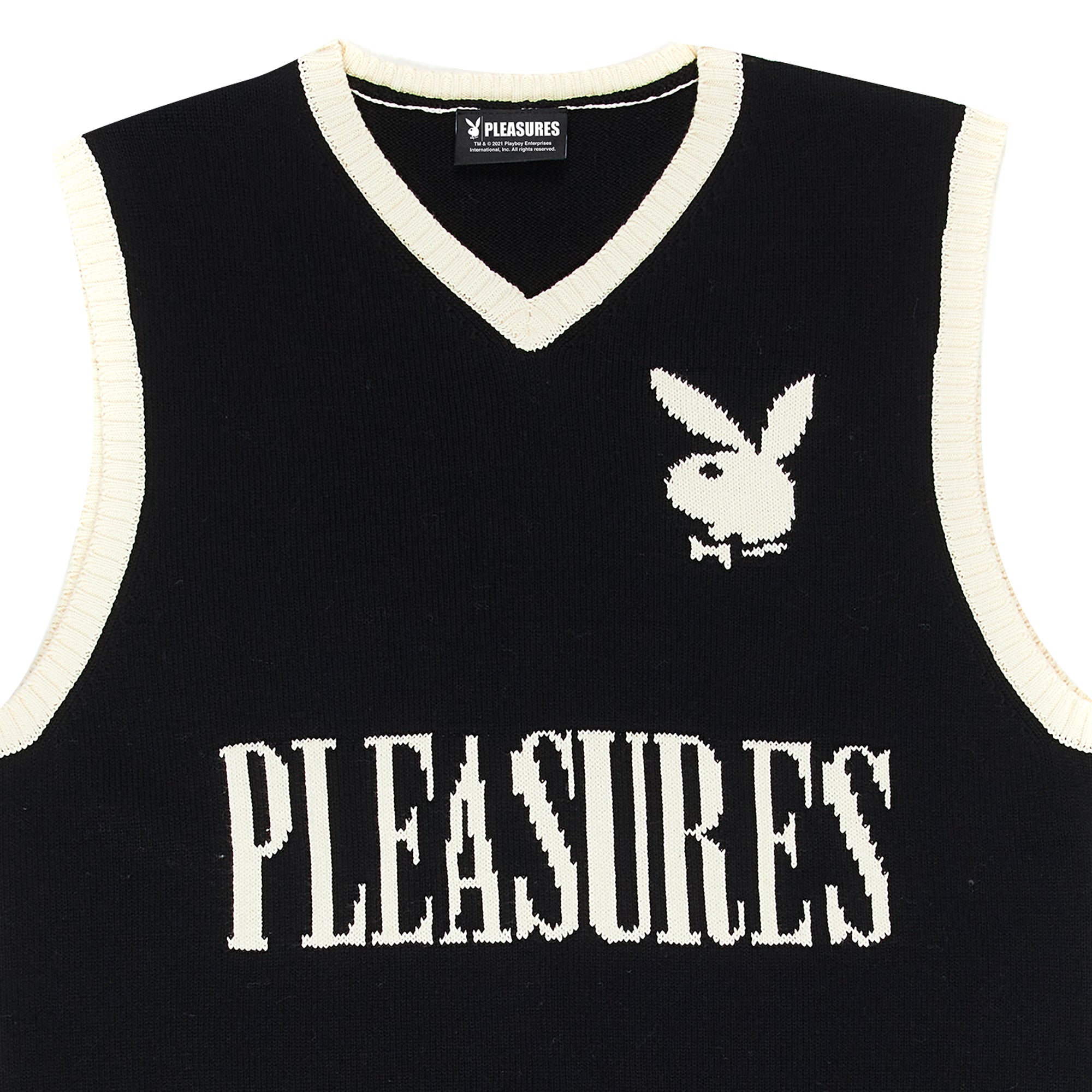 Pleasures x Playboy Mens Sweater Vest 'Black'