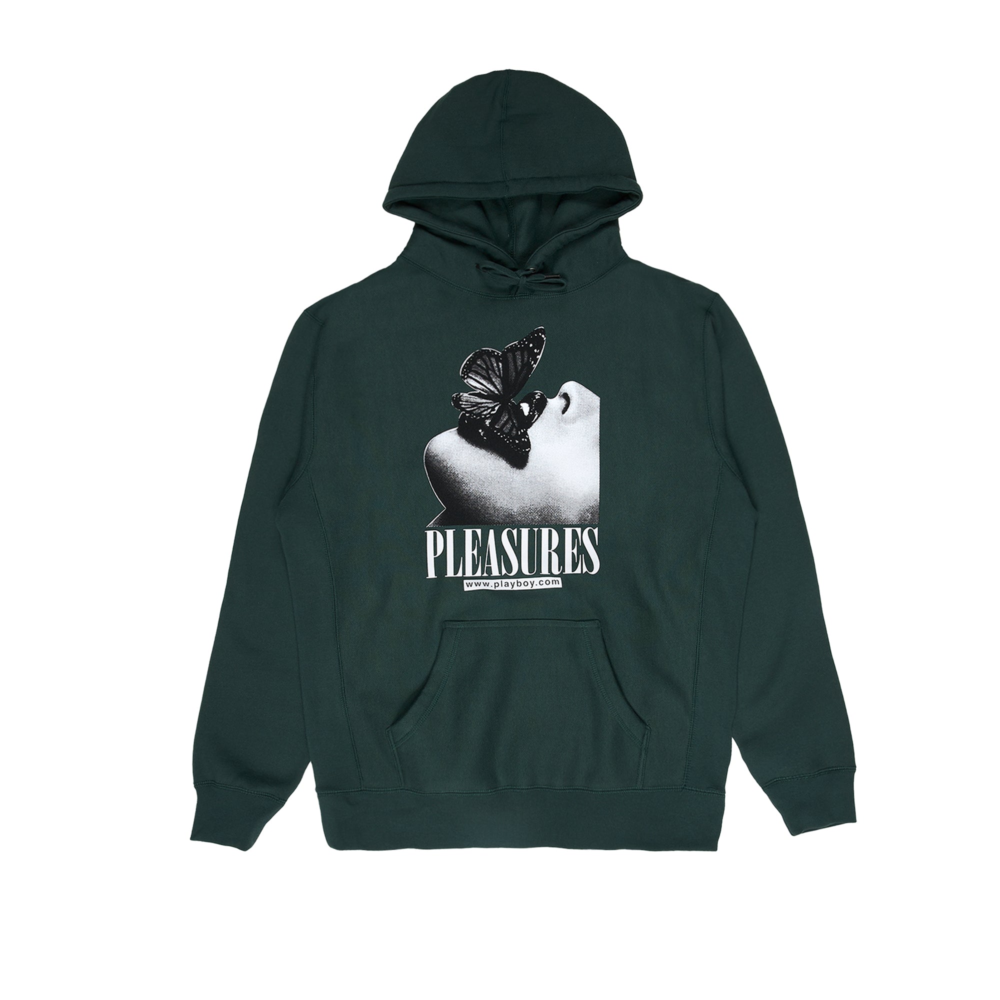 Pleasures x Playboy Mens Eat Hoody 'Alpine Green'