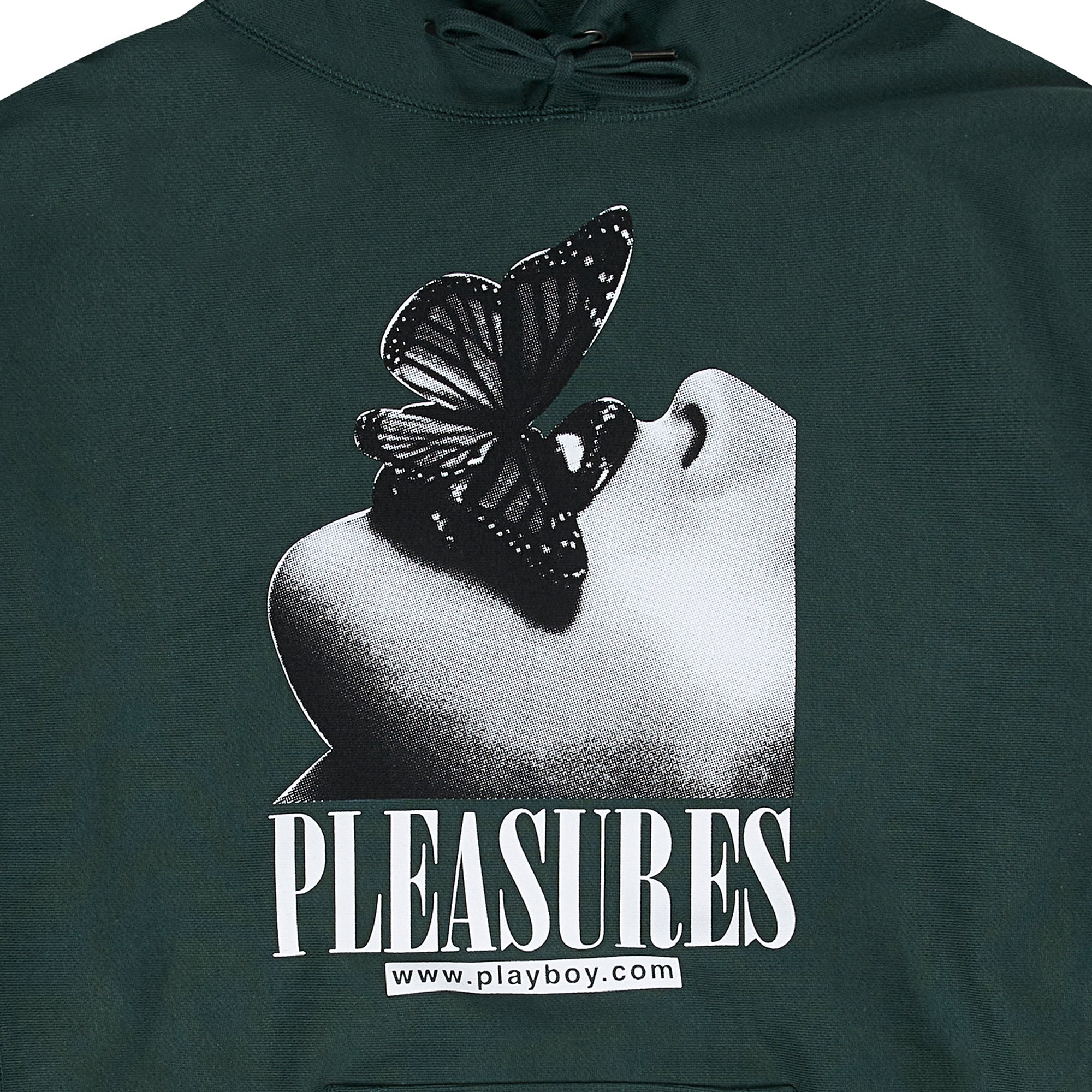 Pleasures x Playboy Mens Eat Hoody 'Alpine Green'