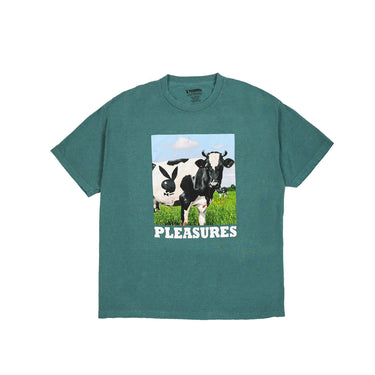 Pleasures x Playboy Mens Moo T-Shirt 'Forest Green'