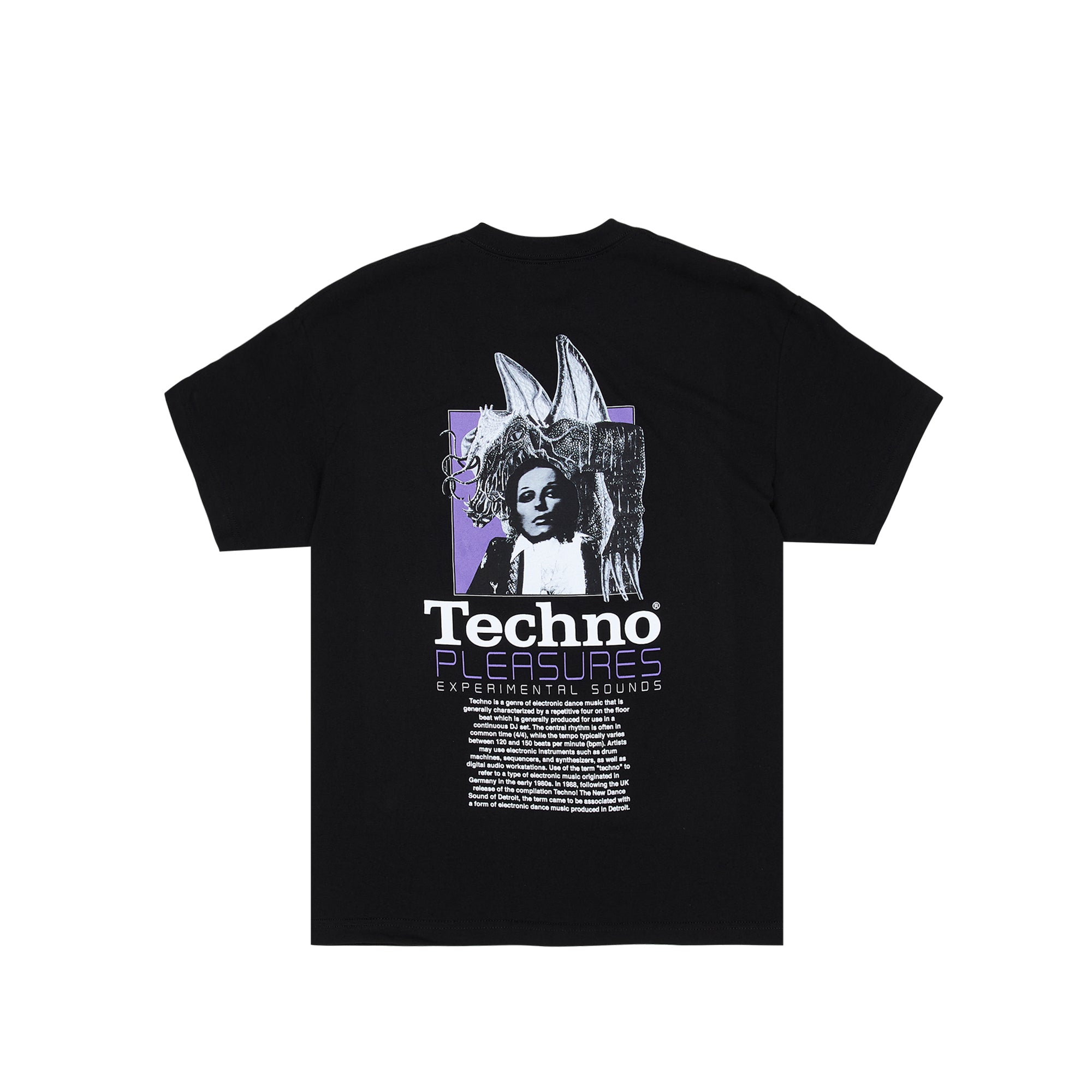 Pleasures Mens Techno T-Shirt 'Black'