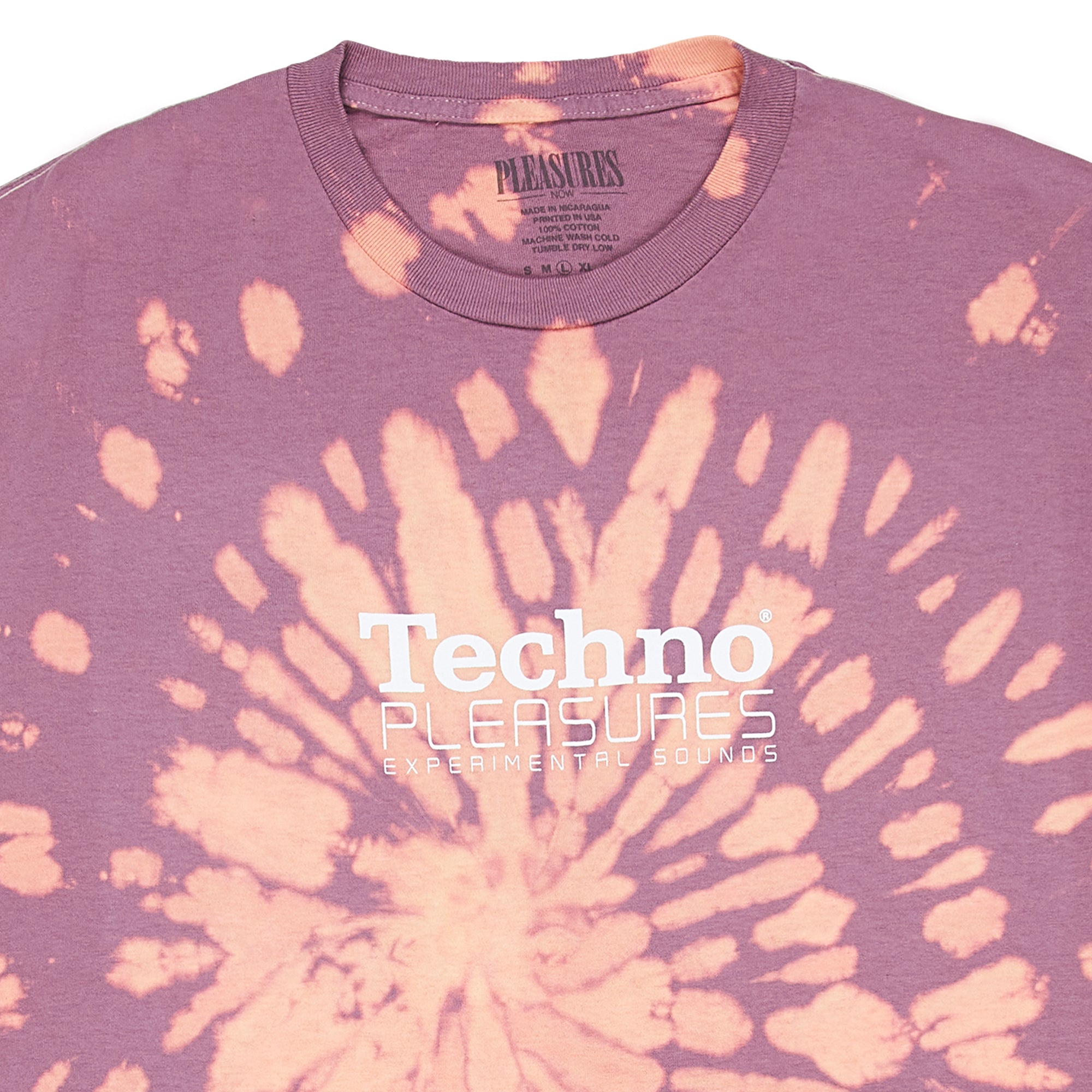 Pleasures Mens Techno T-Shirt 'Orange Dye'