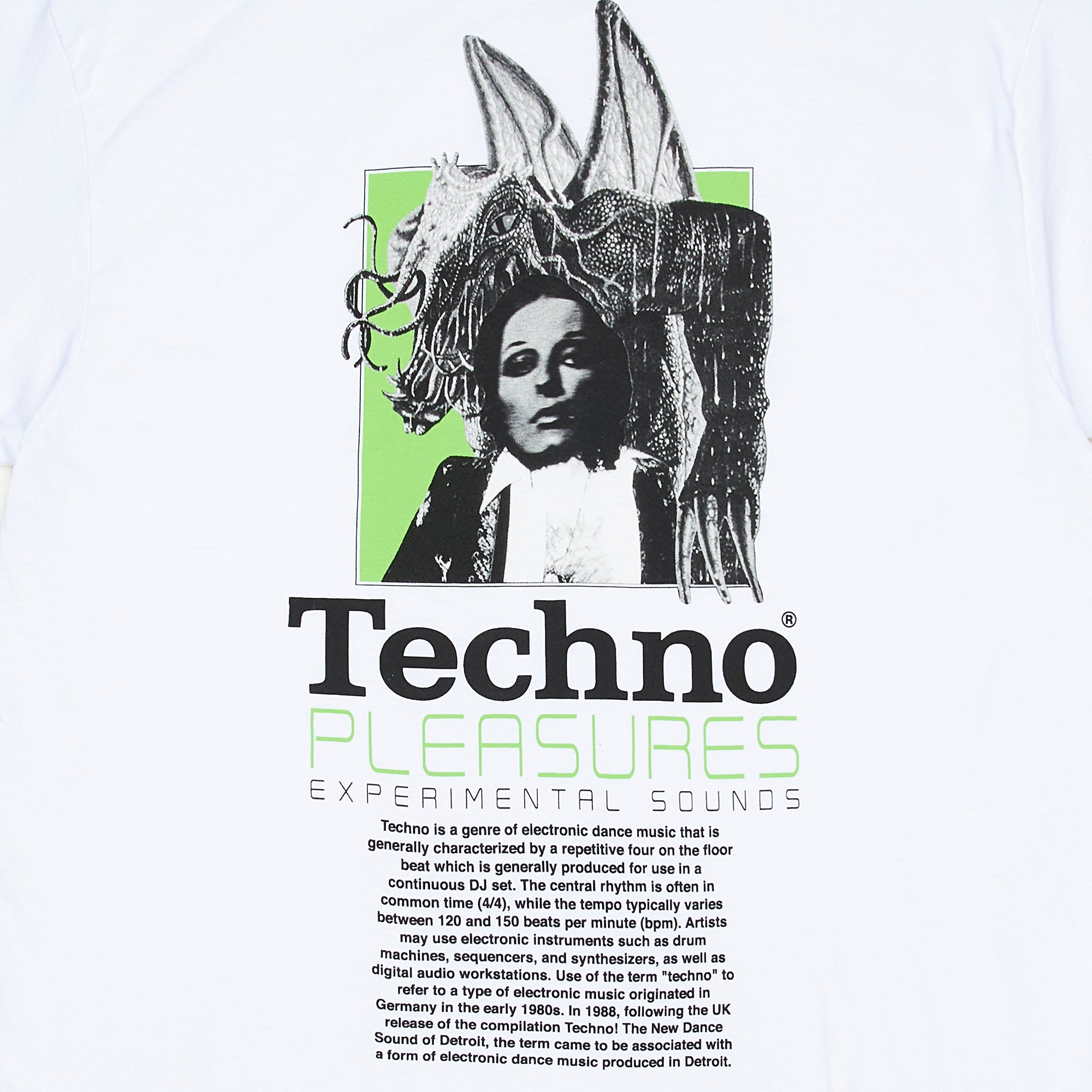 Pleasures Mens Techno T-Shirt 'White'