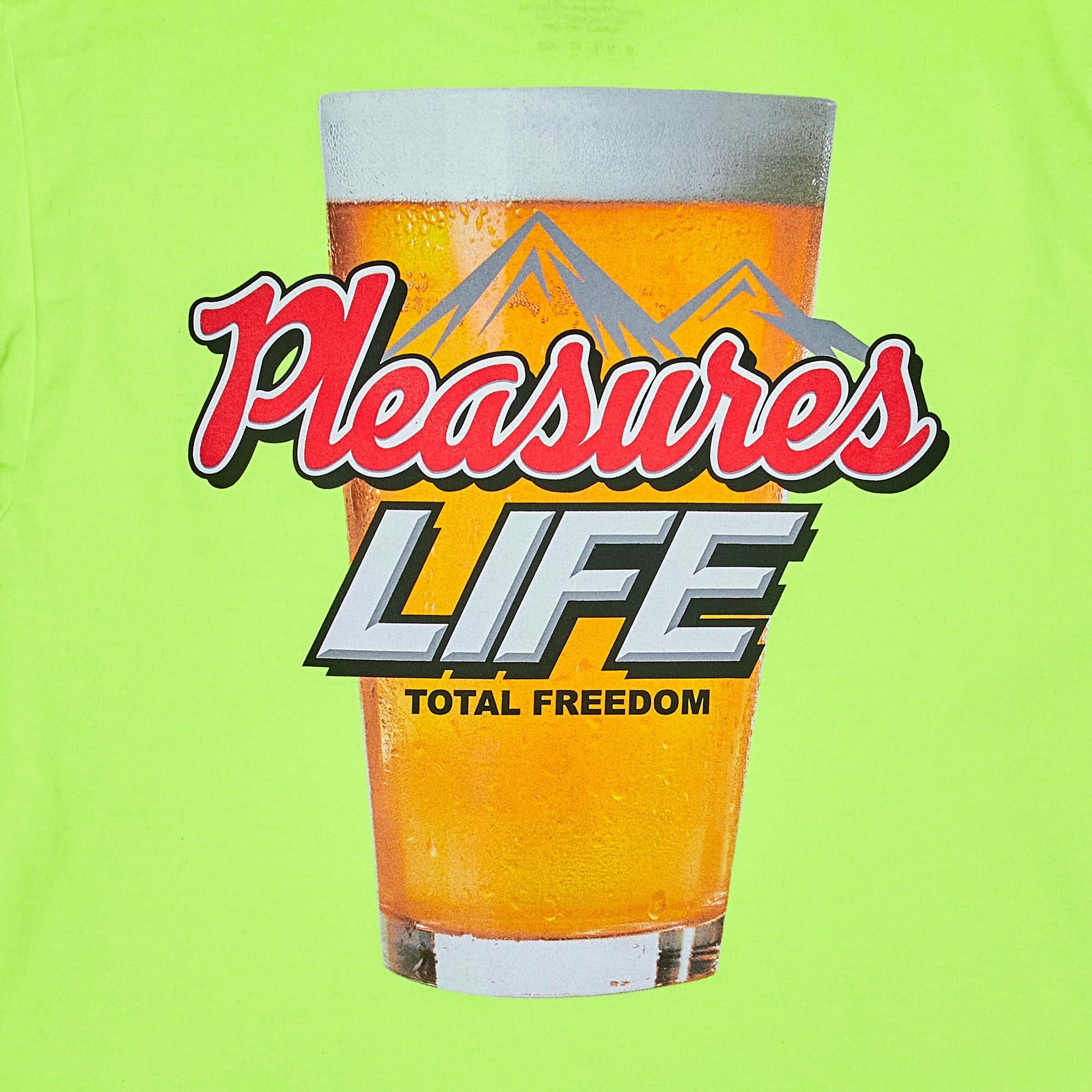 Pleasures Mens Refresh Long Sleeve T-Shirt 'Green'