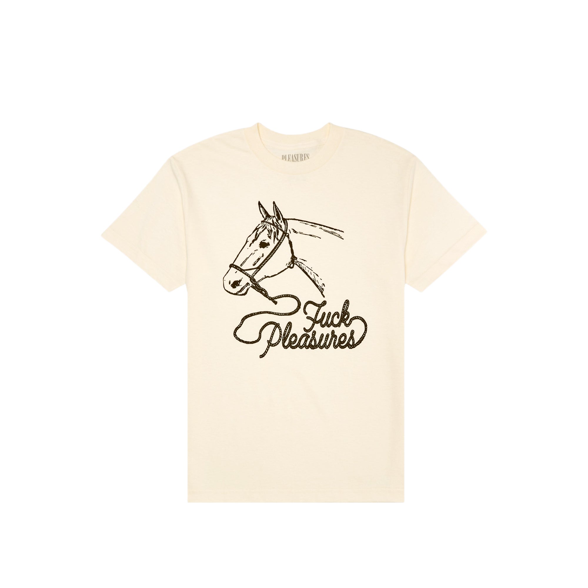 Pleasures Mens Pony T-Shirt 'Cream'