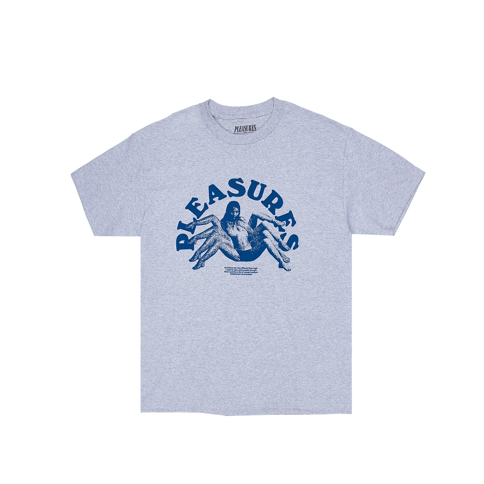 Pleasures Mens Logic T-Shirt 'Heather Grey'