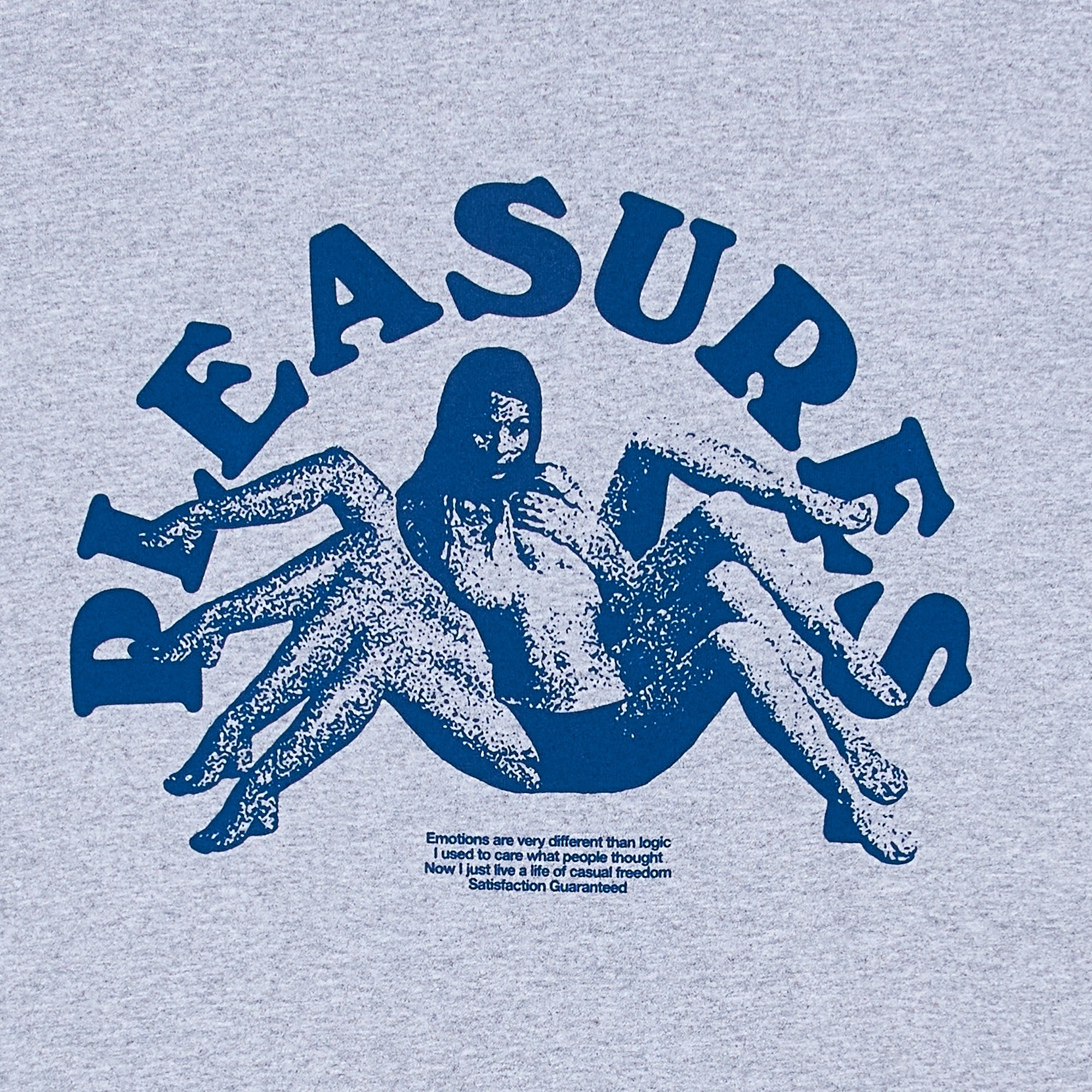 Pleasures Mens Logic T-Shirt 'Heather Grey'