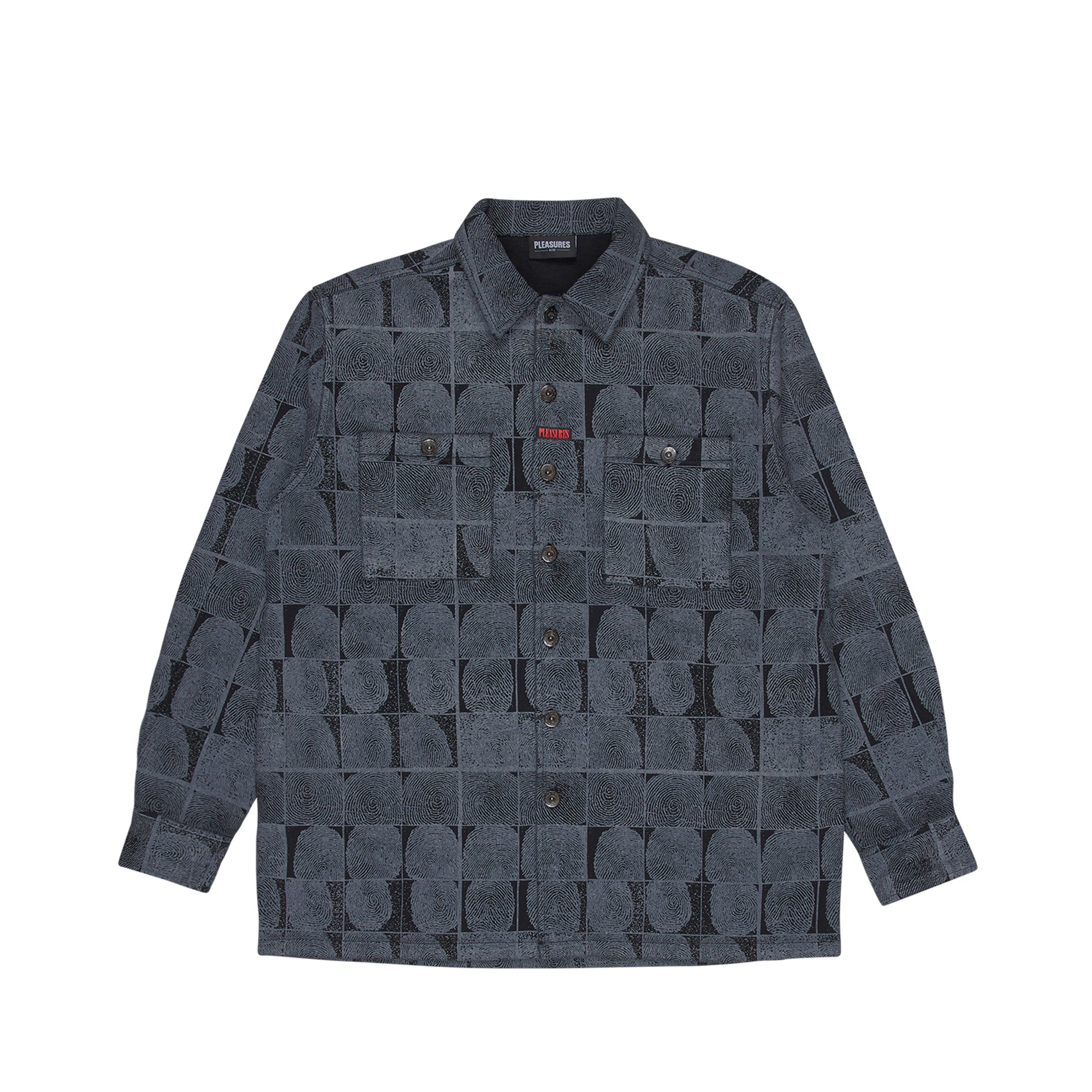 Pleasures Mens Trace Denin Work Shirt 'Black'