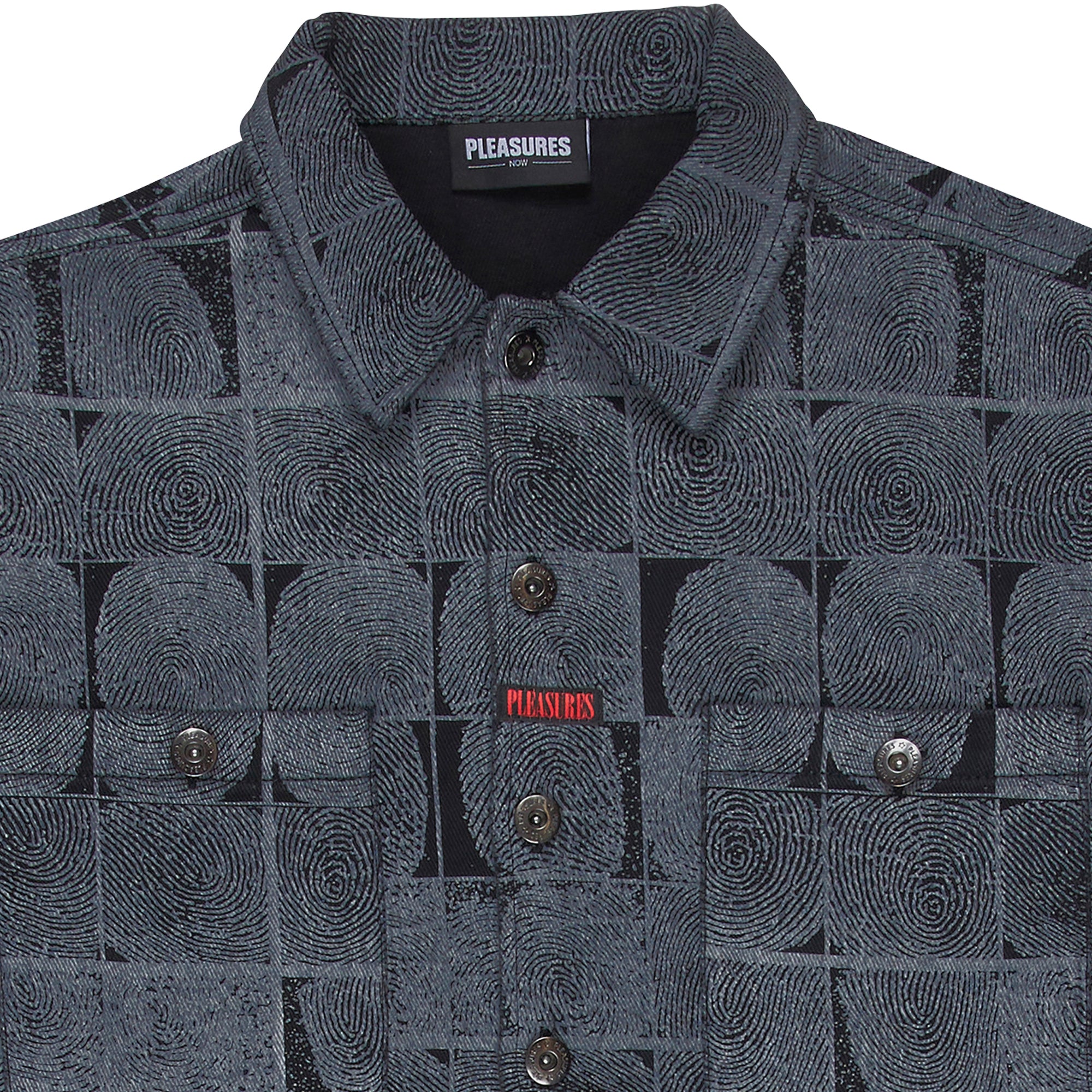 Pleasures Mens Trace Denin Work Shirt 'Black'