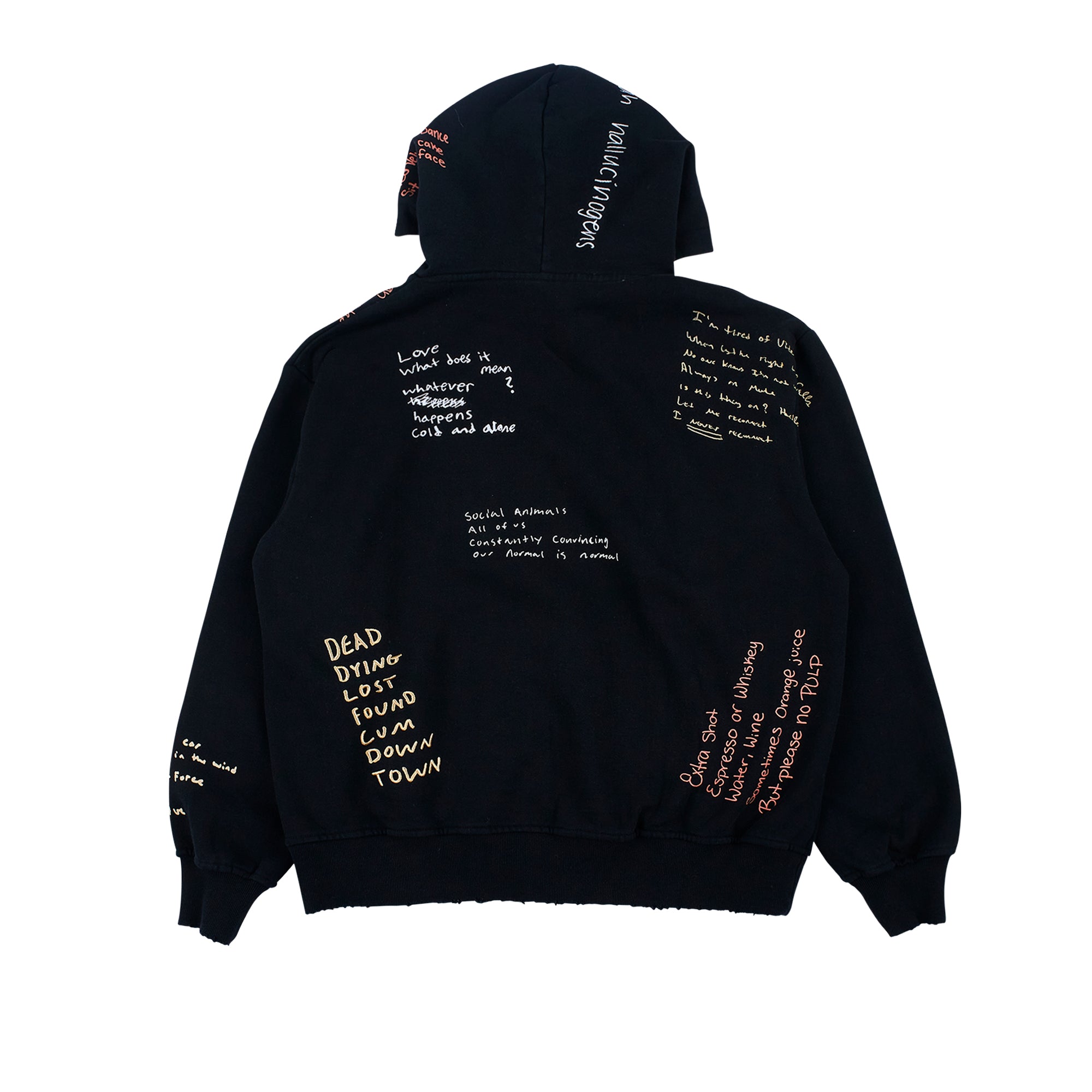 Pleasures Mens Remote Hoodie 'Black'