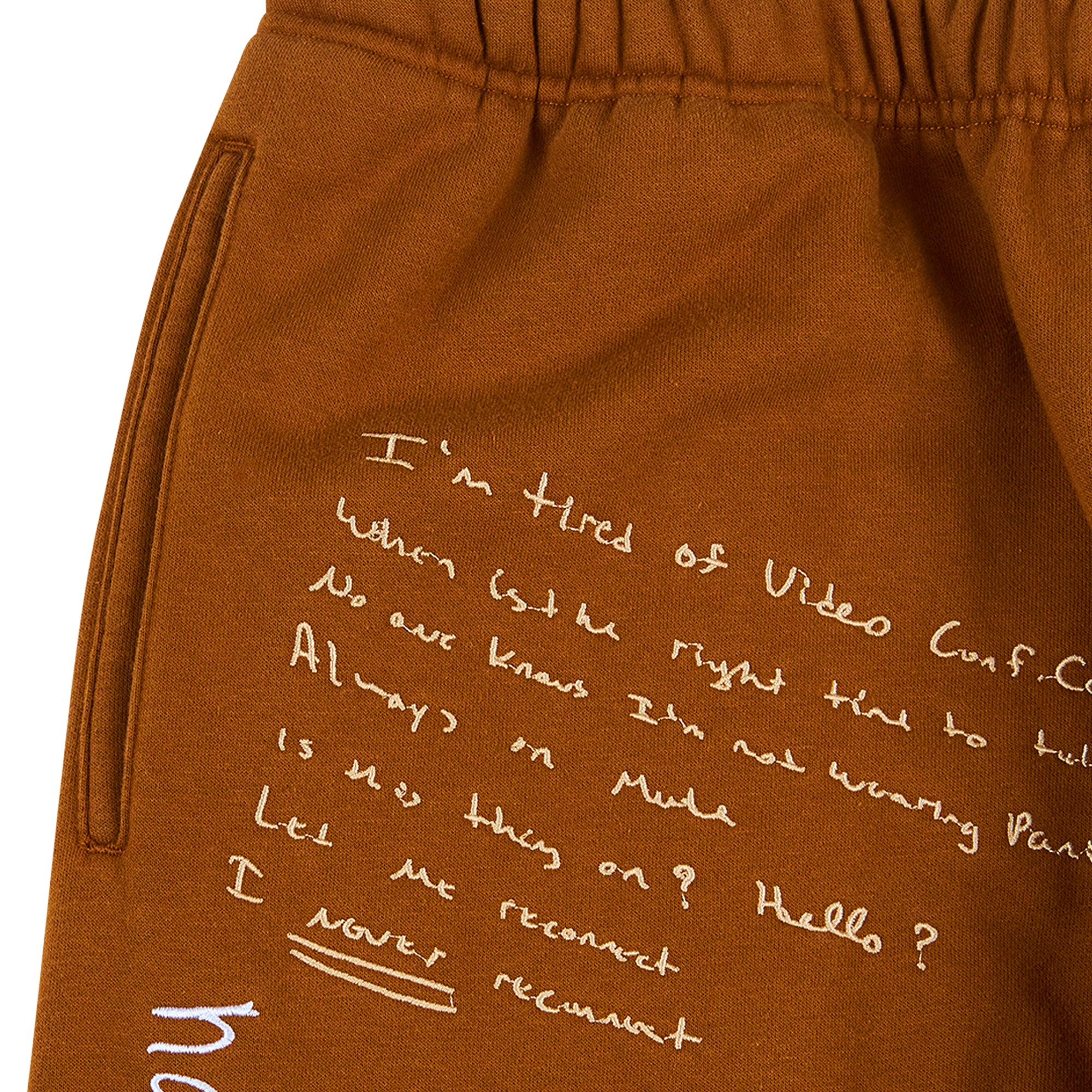 Pleasures Mens Remote Sweatpant 'Brown'