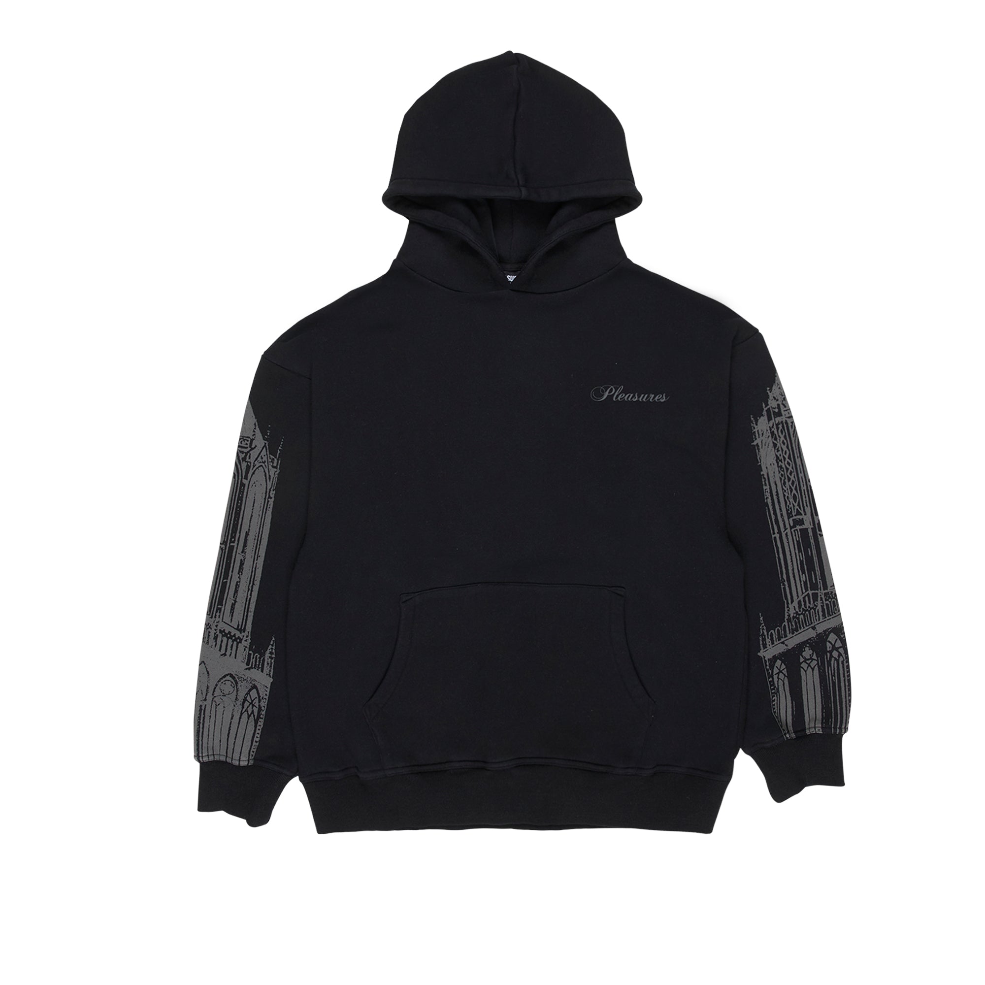 Pleasures Mens Warsaw Hoodie 'Black'