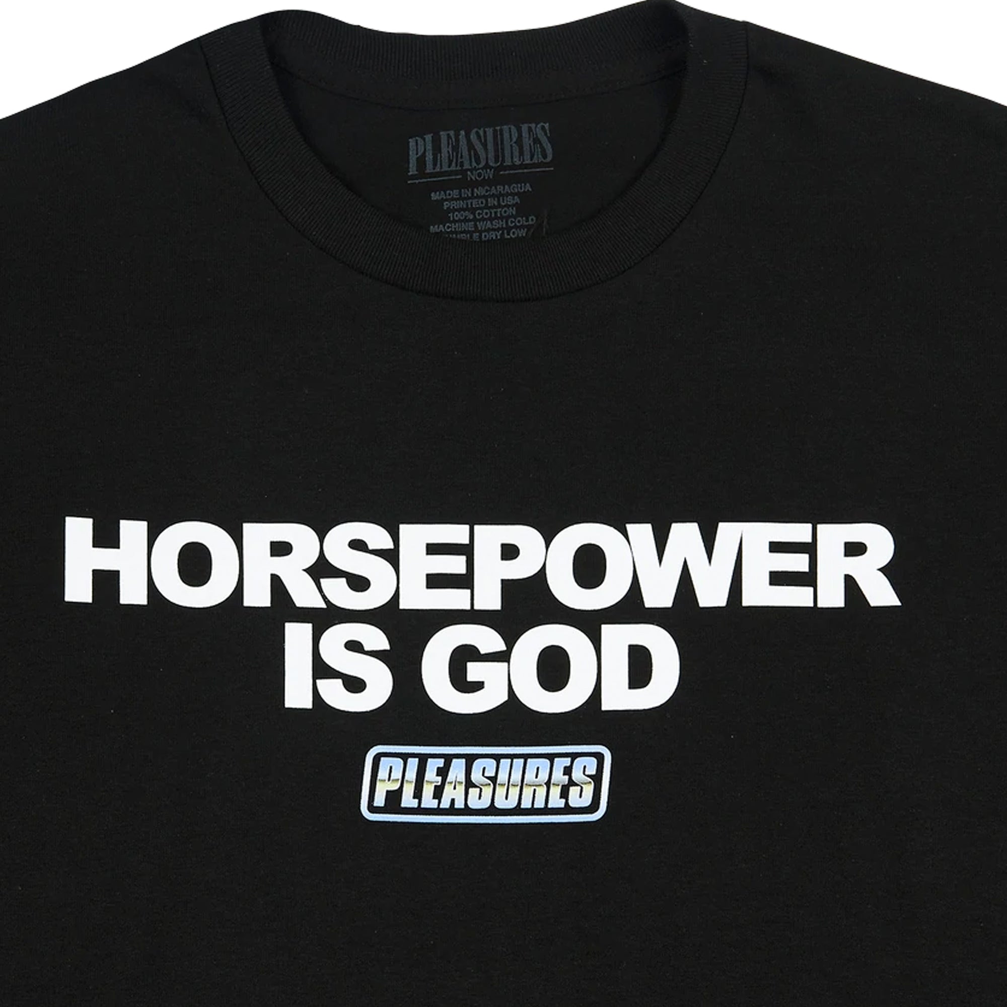 Pleasures Mens Horsepower T-Shirt 'Black'