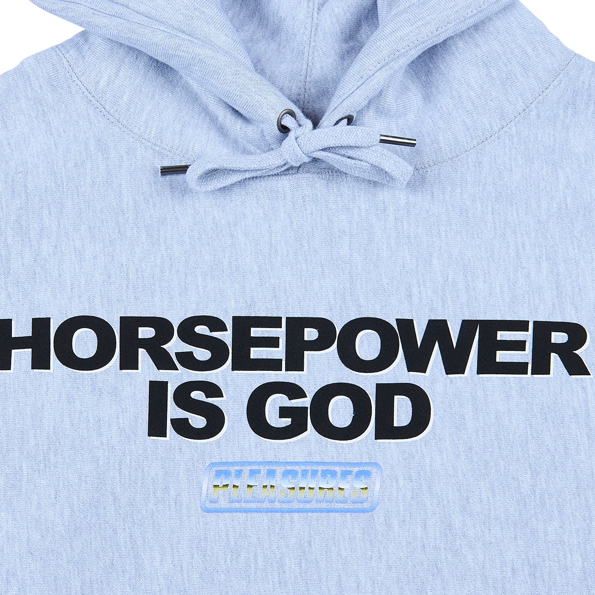 Pleasures Mens Horsepower Premium Hoody 'Heather Grey'