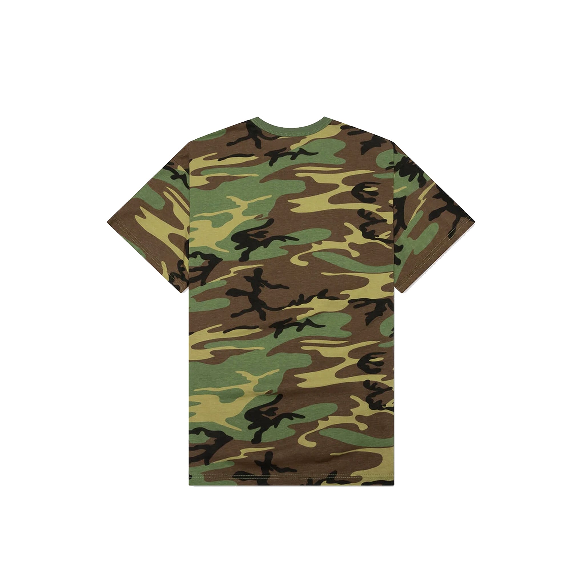 Pleasures Mens Strain Logo T-Shirt 'Camo'