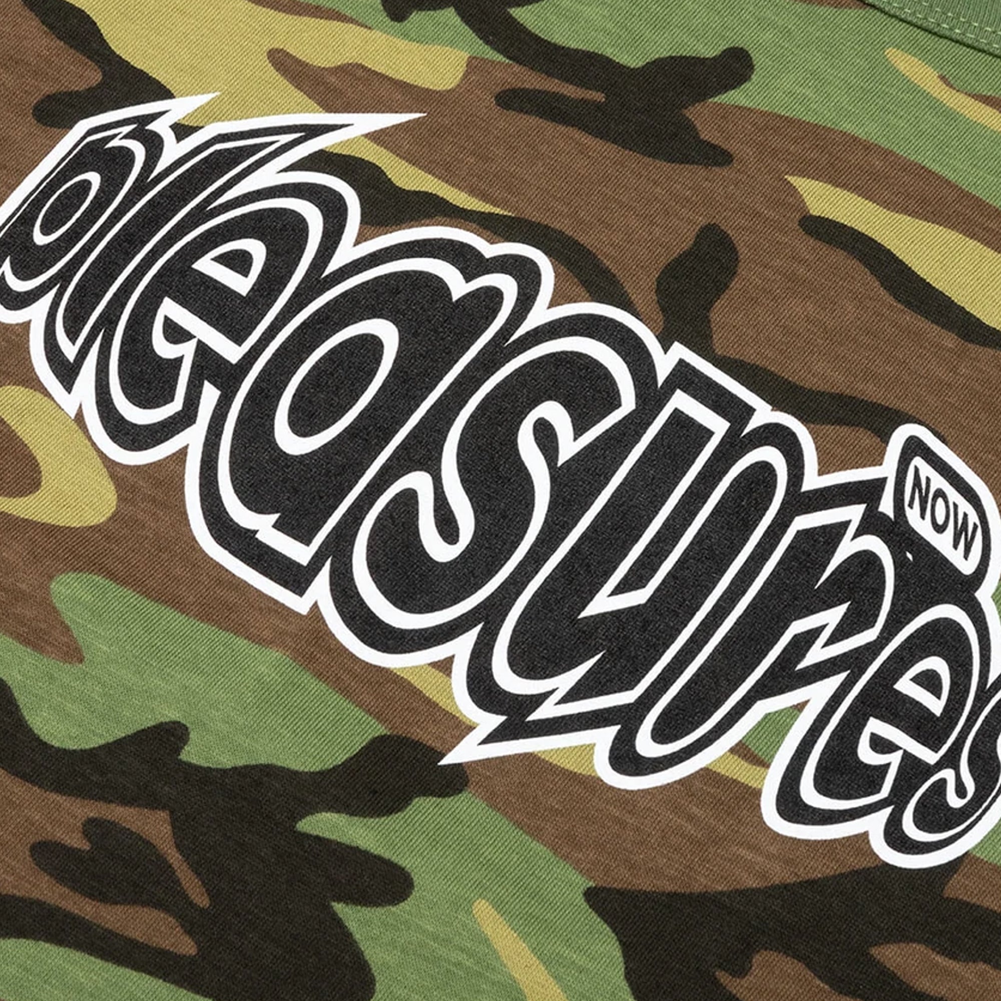 Pleasures Mens Strain Logo T-Shirt 'Camo'