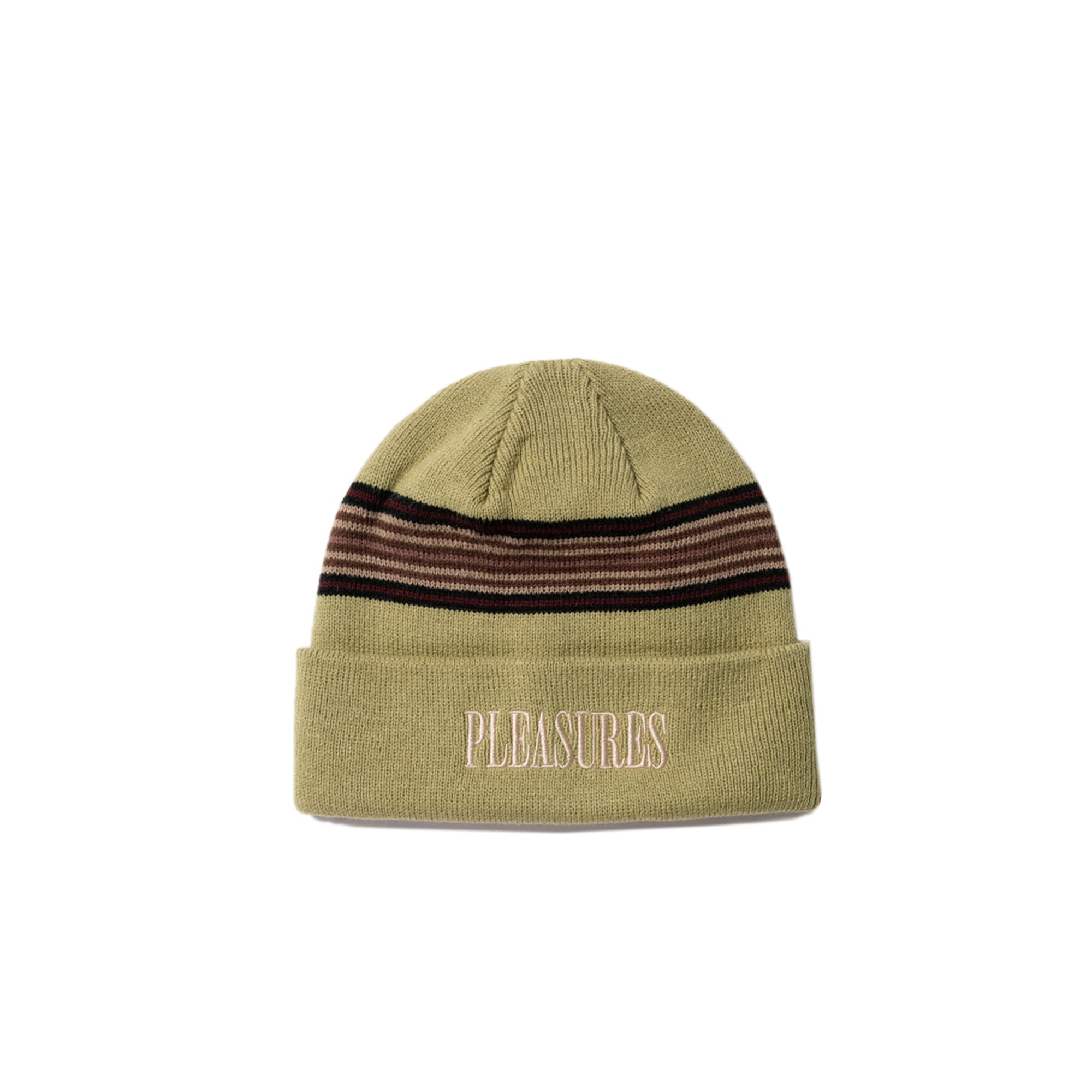 Pleasures Wander Striped Beanie 'Matcha'