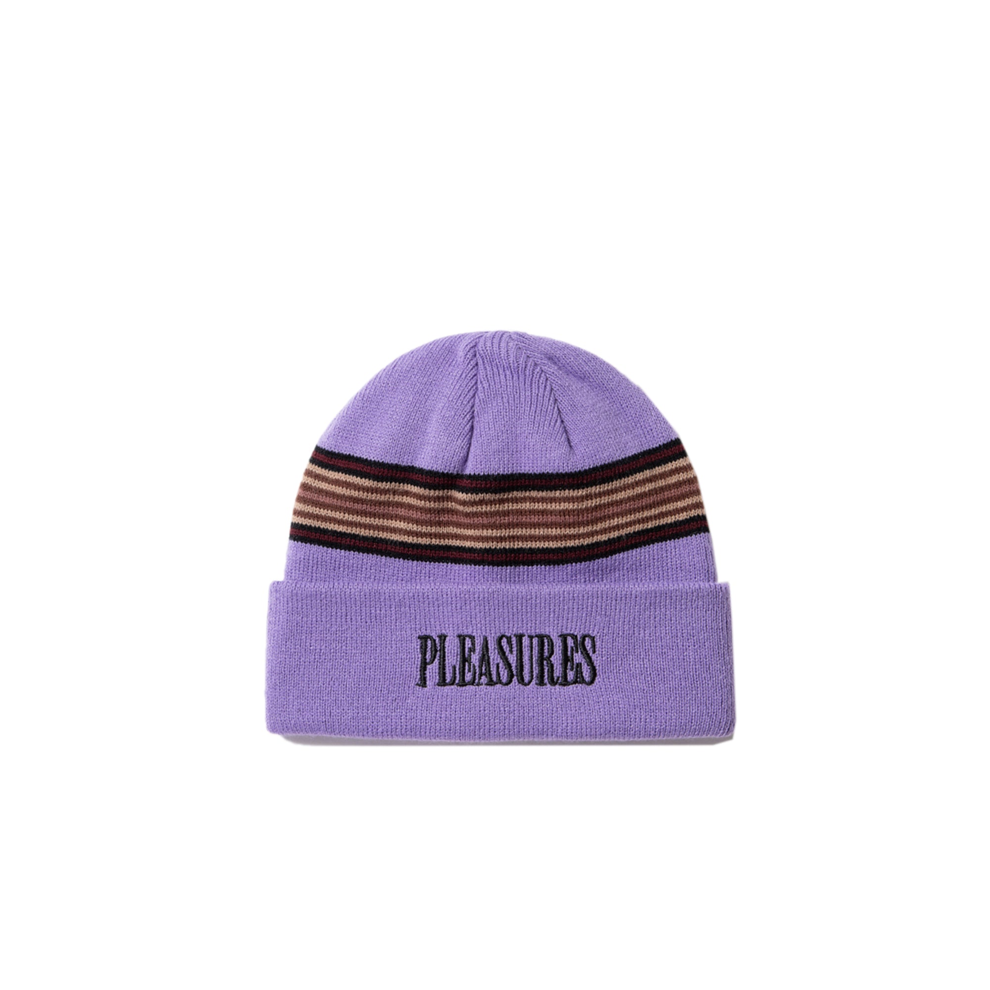 Pleasures Wander Striped Beanie 'Purple'