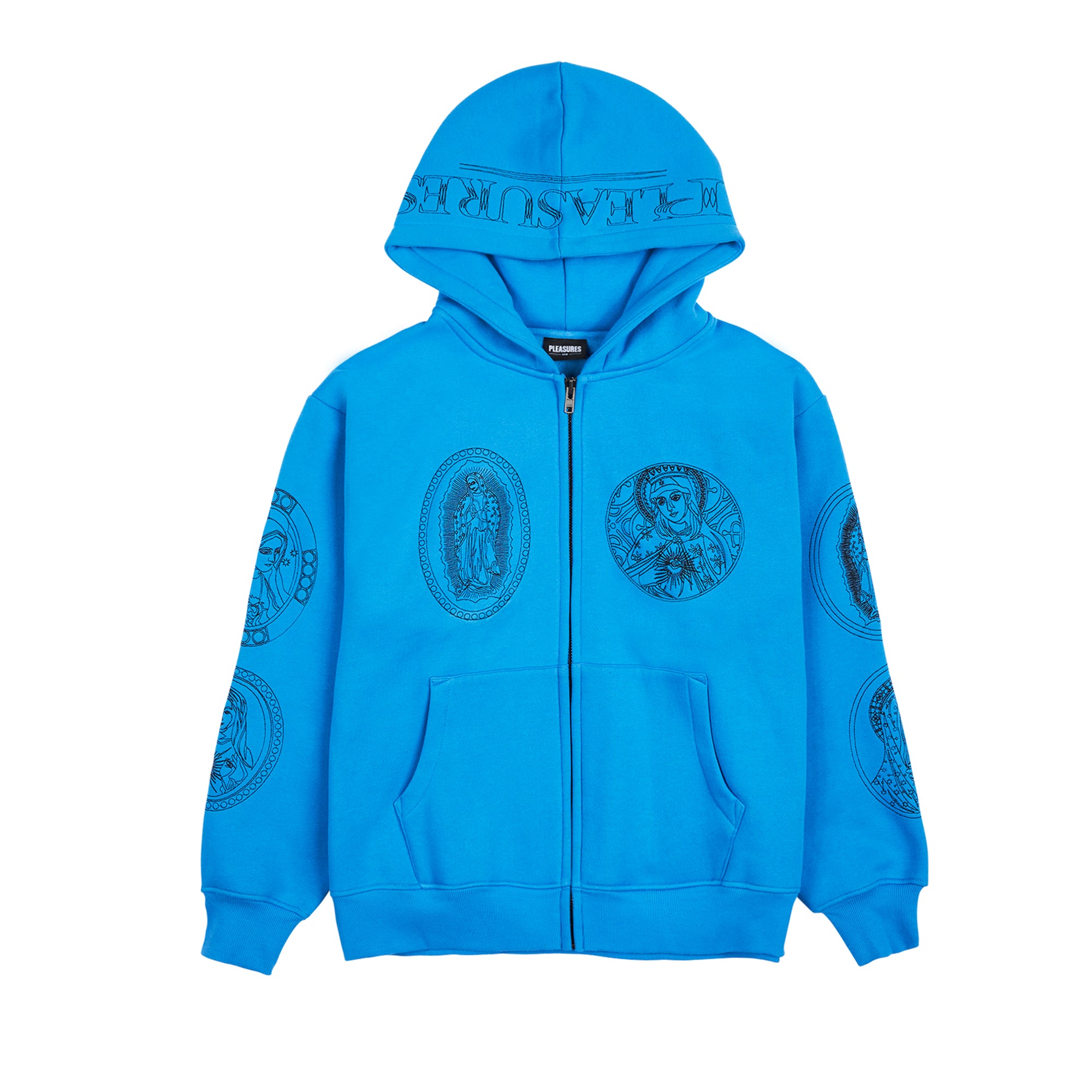 Pleasures Mens Virgin Zip Hoodie 'Blue' – Extra Butter