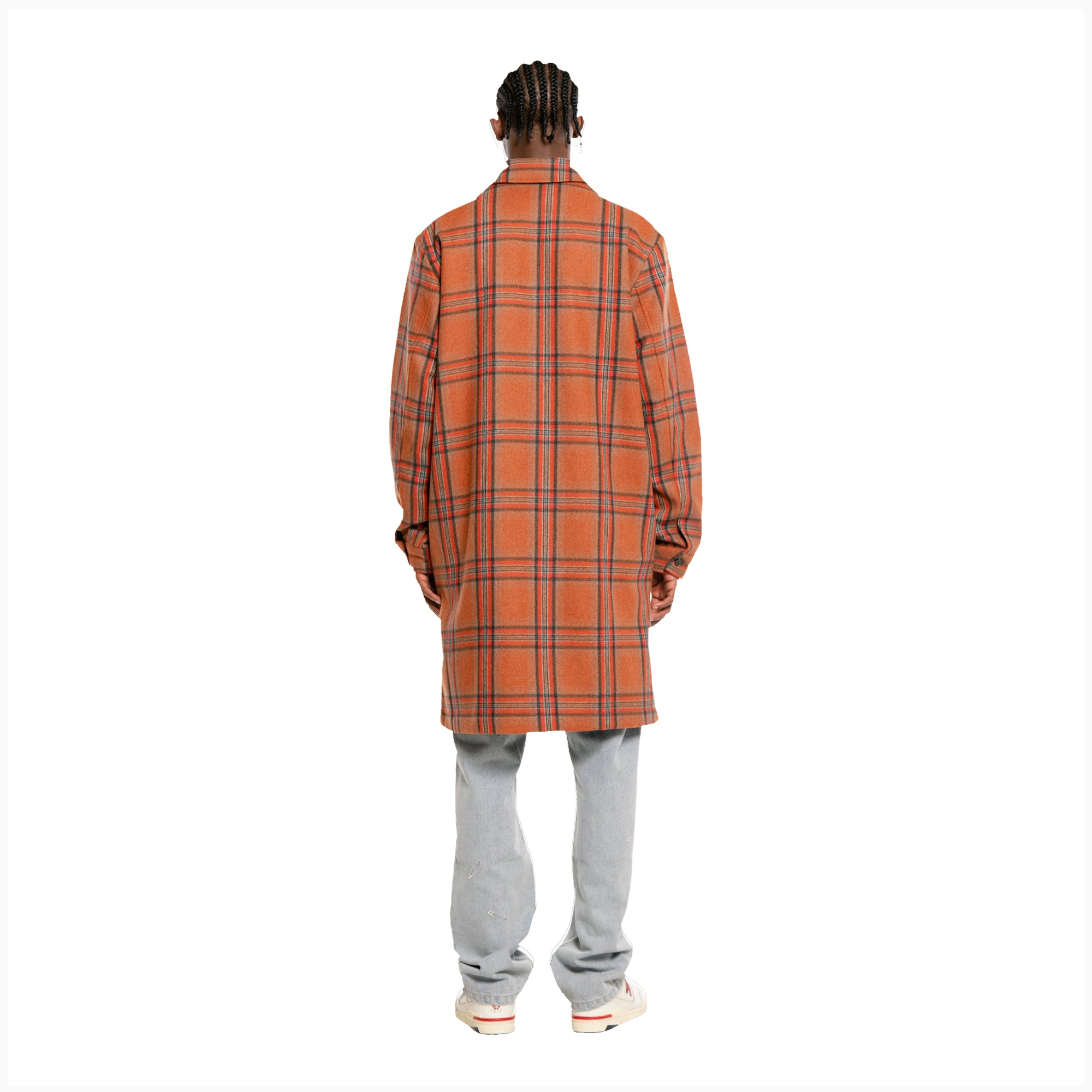 Pleasures Mens Soul Plaid Trench