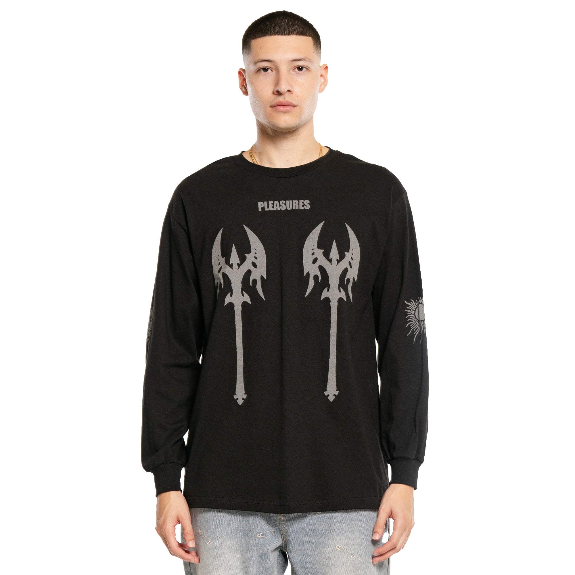 Pleasures Mens Axe LS Tee