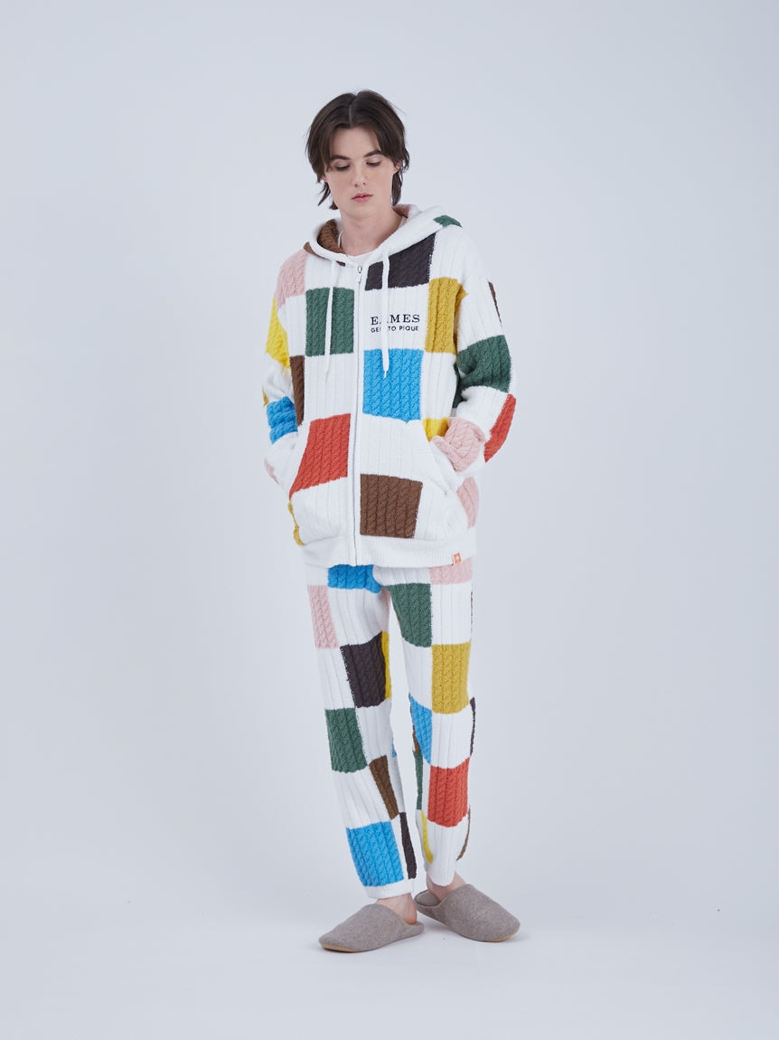 Gelato Pique x EAMES Air Moco Check-Patterned Parka