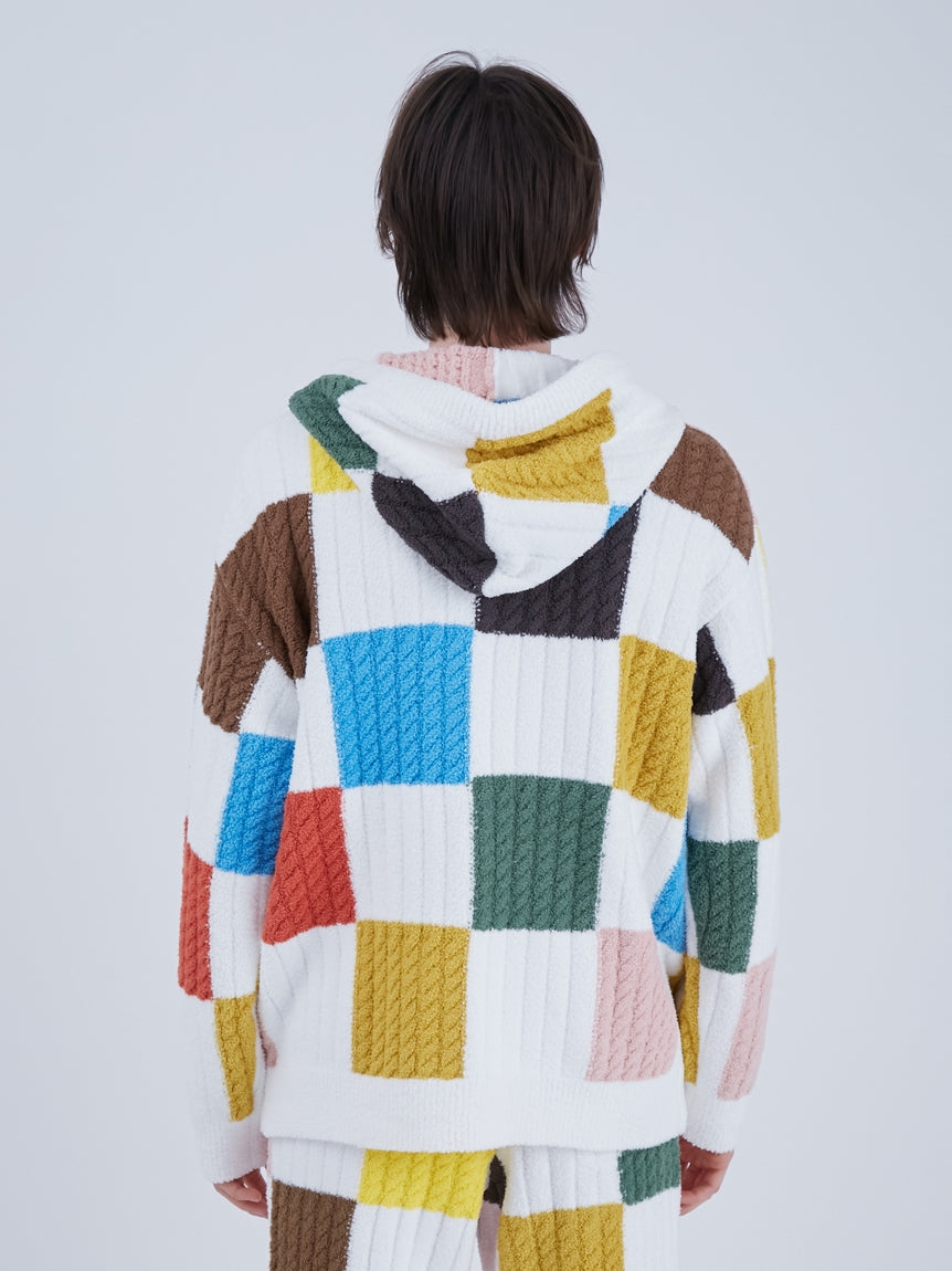 Gelato Pique x EAMES Air Moco Check-Patterned Parka