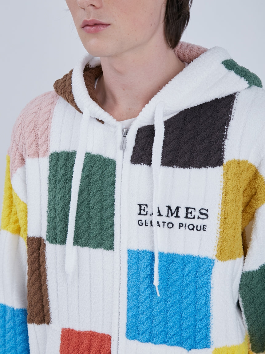 Gelato Pique x EAMES Air Moco Check-Patterned Parka