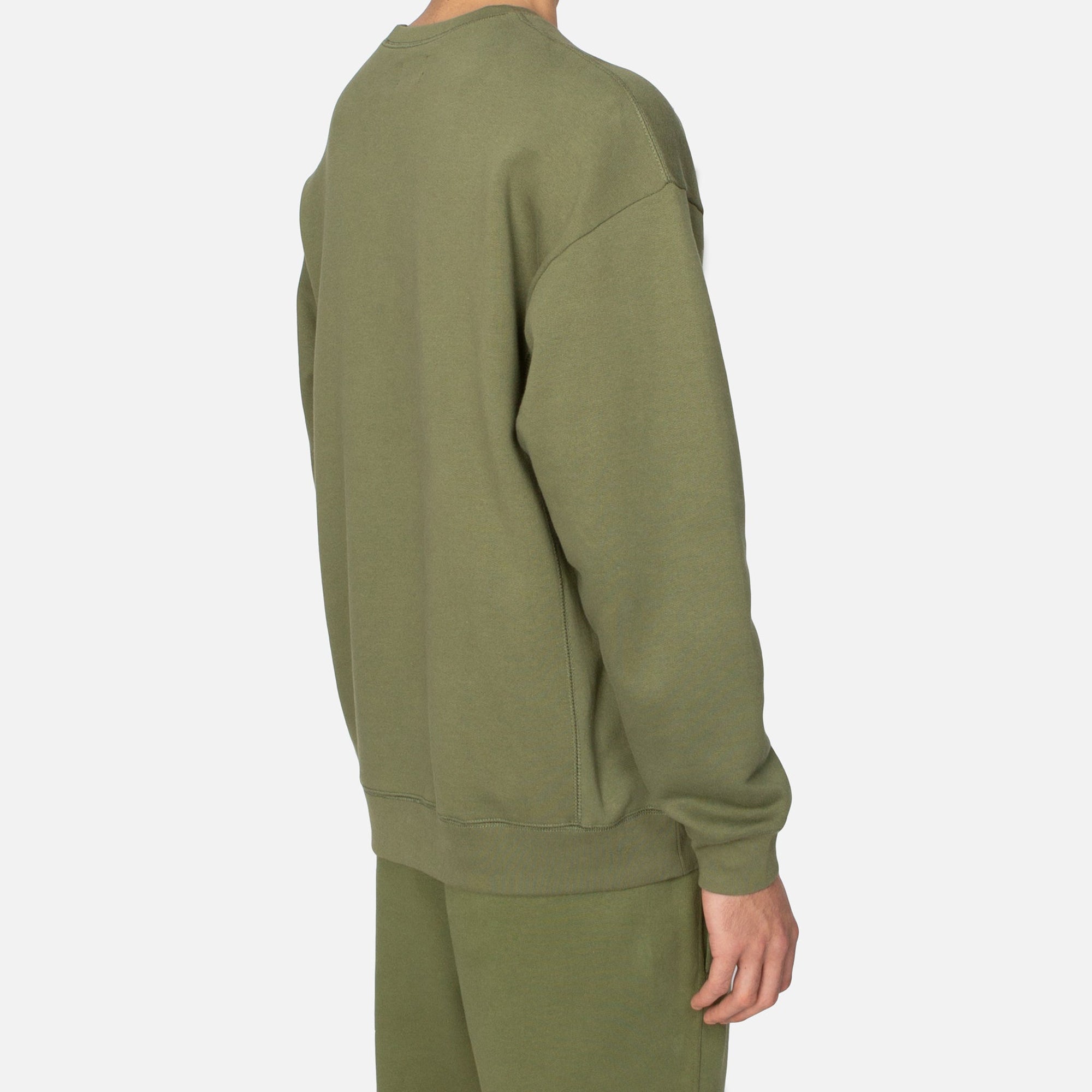 Patta Mens Basic Summer Crewneck Sweater 'Olivine'