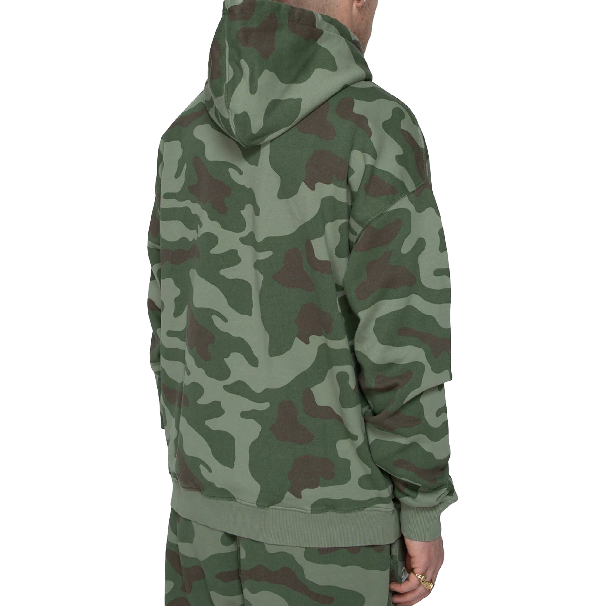 Patta Mens Basic Summer Washed Hooded Sweater 'Camo AOP'