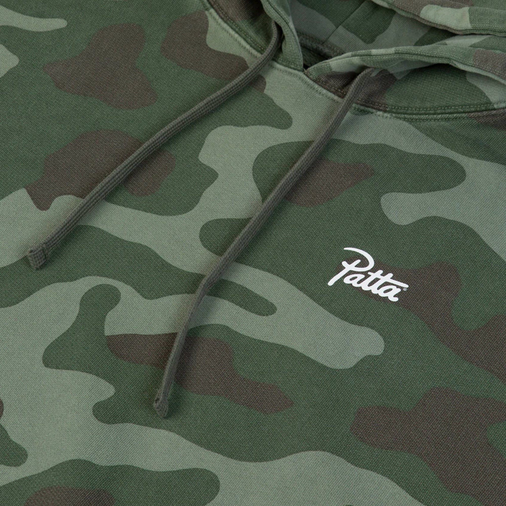 Patta Mens Basic Summer Washed Hooded Sweater 'Camo AOP'