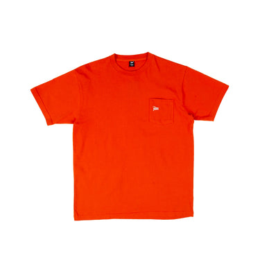 Patta Mens Basic Washed Pocket T-Shirt 'Pureed Pumpkin'