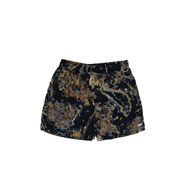 Patta Mens Chains Swim Shorts 'Black/Chains AOP'